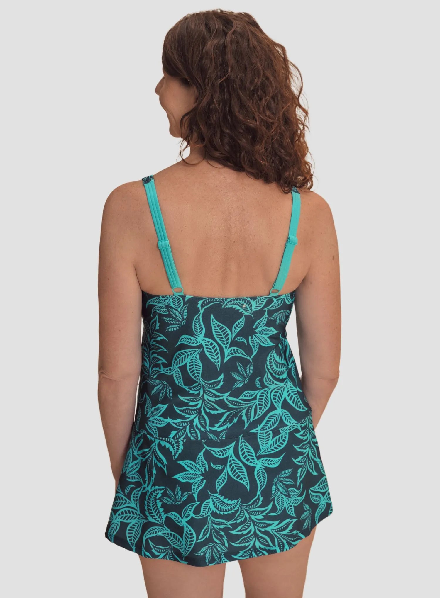 Amoena: Salerno Non Wired Mastectomy Swimdress Emerald Jade