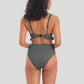 Freya Swimwear: Check In High Apex Bikini Top Monochrome
