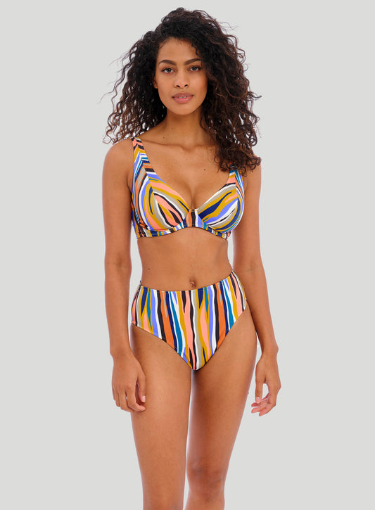 Freya Swimwear: Torra Bay Underwire High Apex Bikini Top Multi
