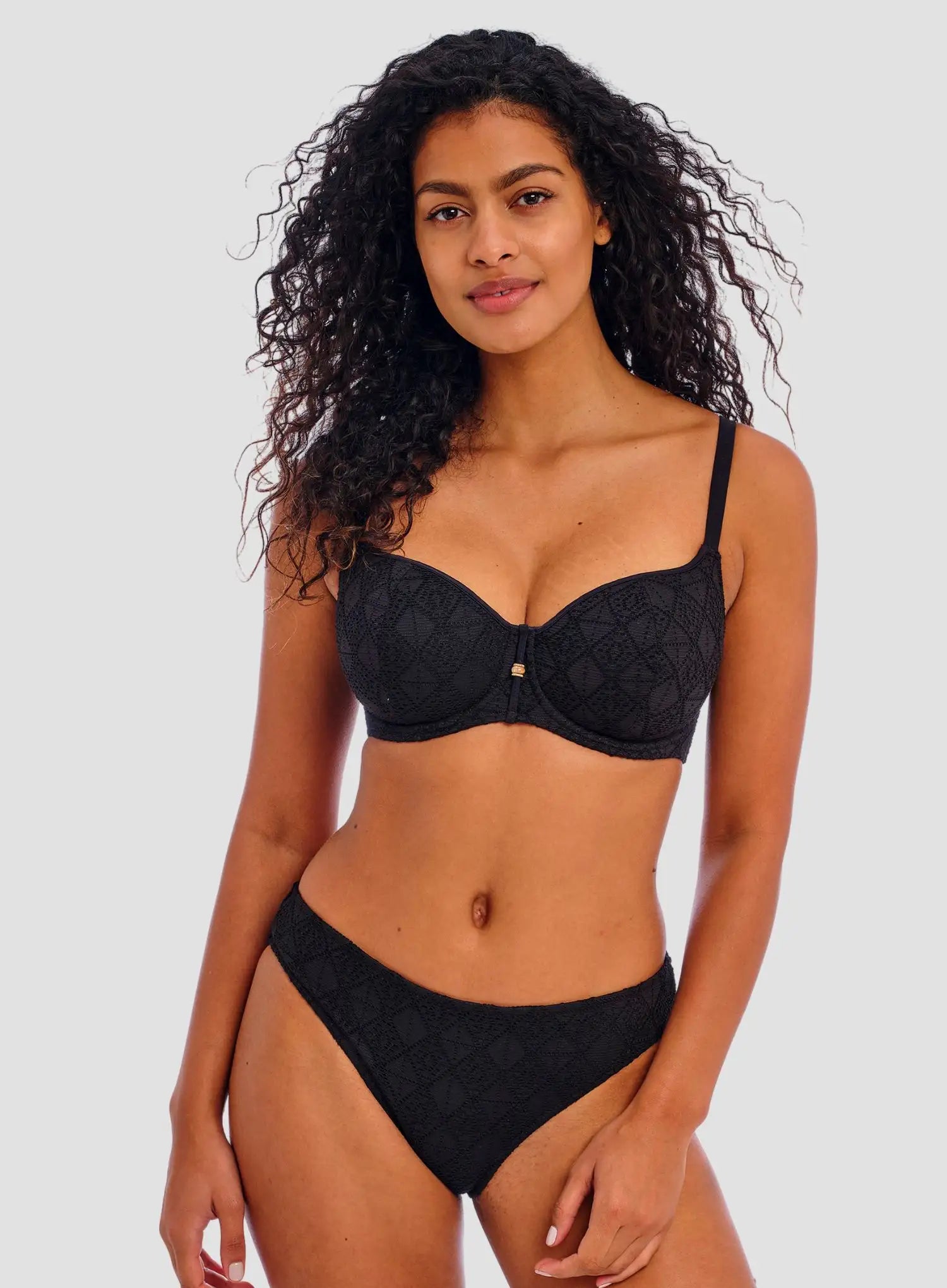 Freya Swimwear: Nomad Nights Underwired Sweetheart Bikini Top Black