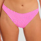 Freya Swimwear: Jewel Cove High Leg Bikini Brief Stripe Raspberry