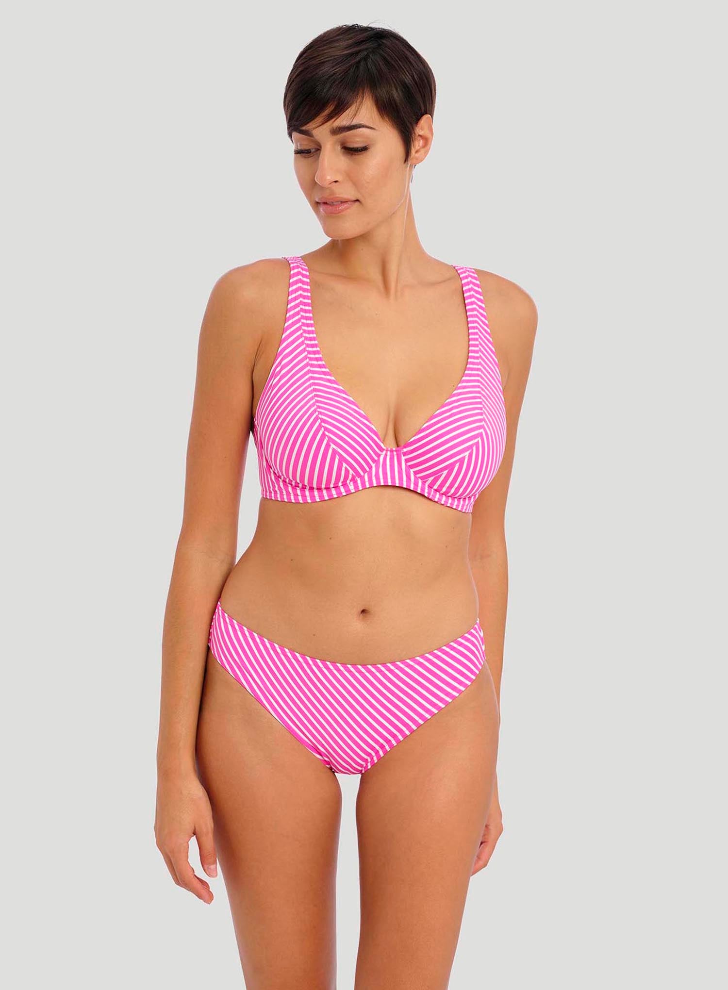 Freya Swimwear: Jewel Cove Underwired High Apex Bikini Top With J