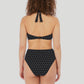 Freya Swimwear: Jewel Cove Underwired Halter Bikini Top Black Diamond