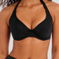 Freya Swimwear: Jewel Cove Underwired Halter Bikini Top Plain Black