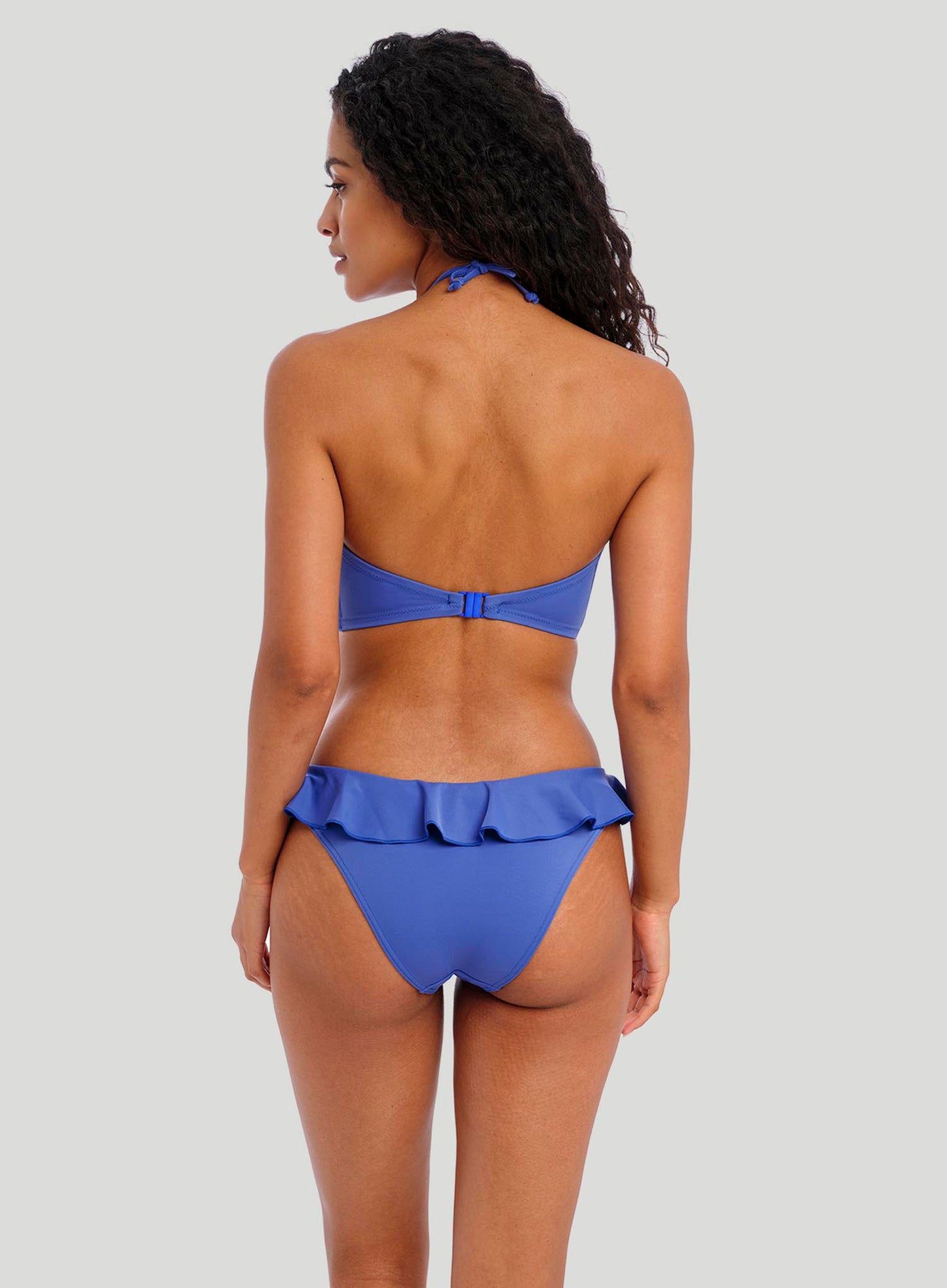 Freya Swimwear: Jewel Cove Underwired Bandeau Bikini Top Plain Azure