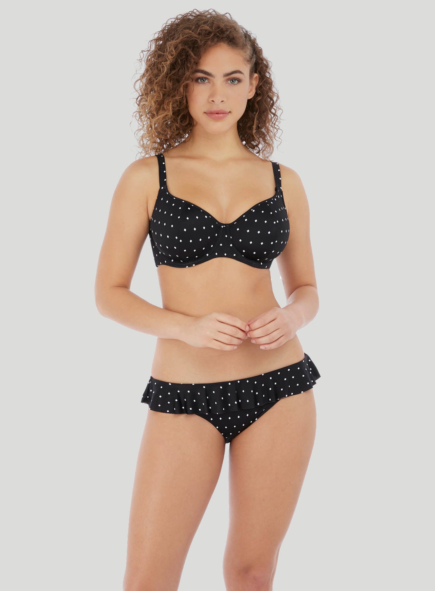 Freya Swimwear: Jewel Cove Italini Bikini Brief Black Diamond