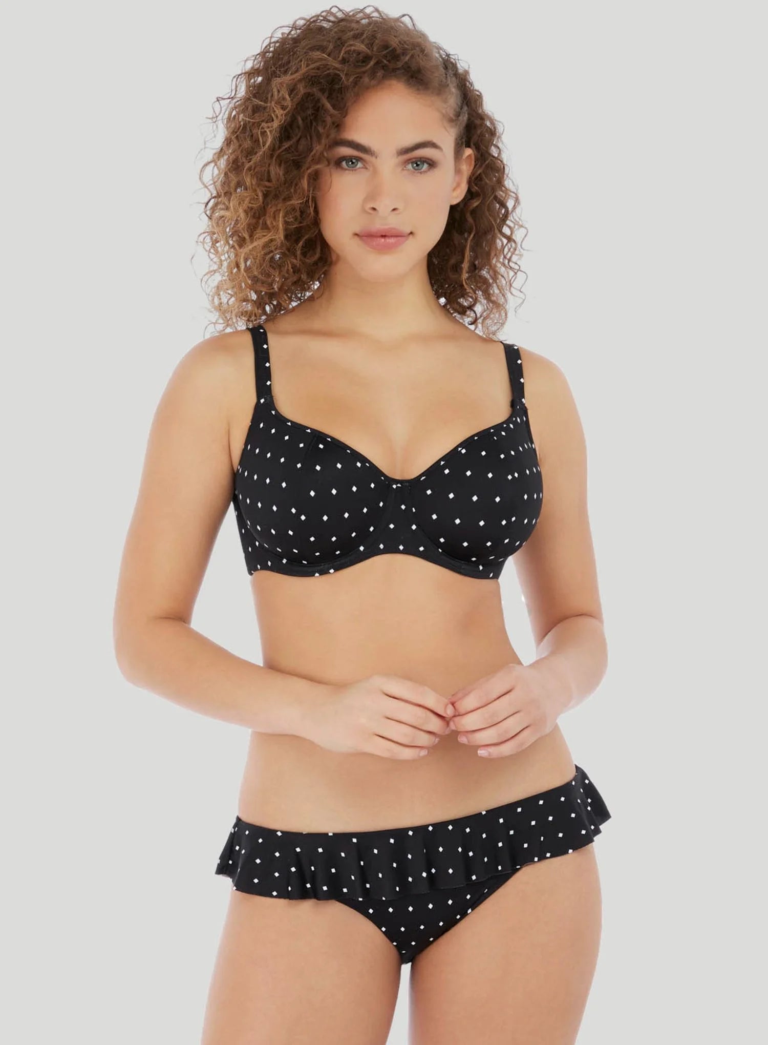 Freya Swimwear: Jewel Cove Italini Bikini Brief Black Diamond