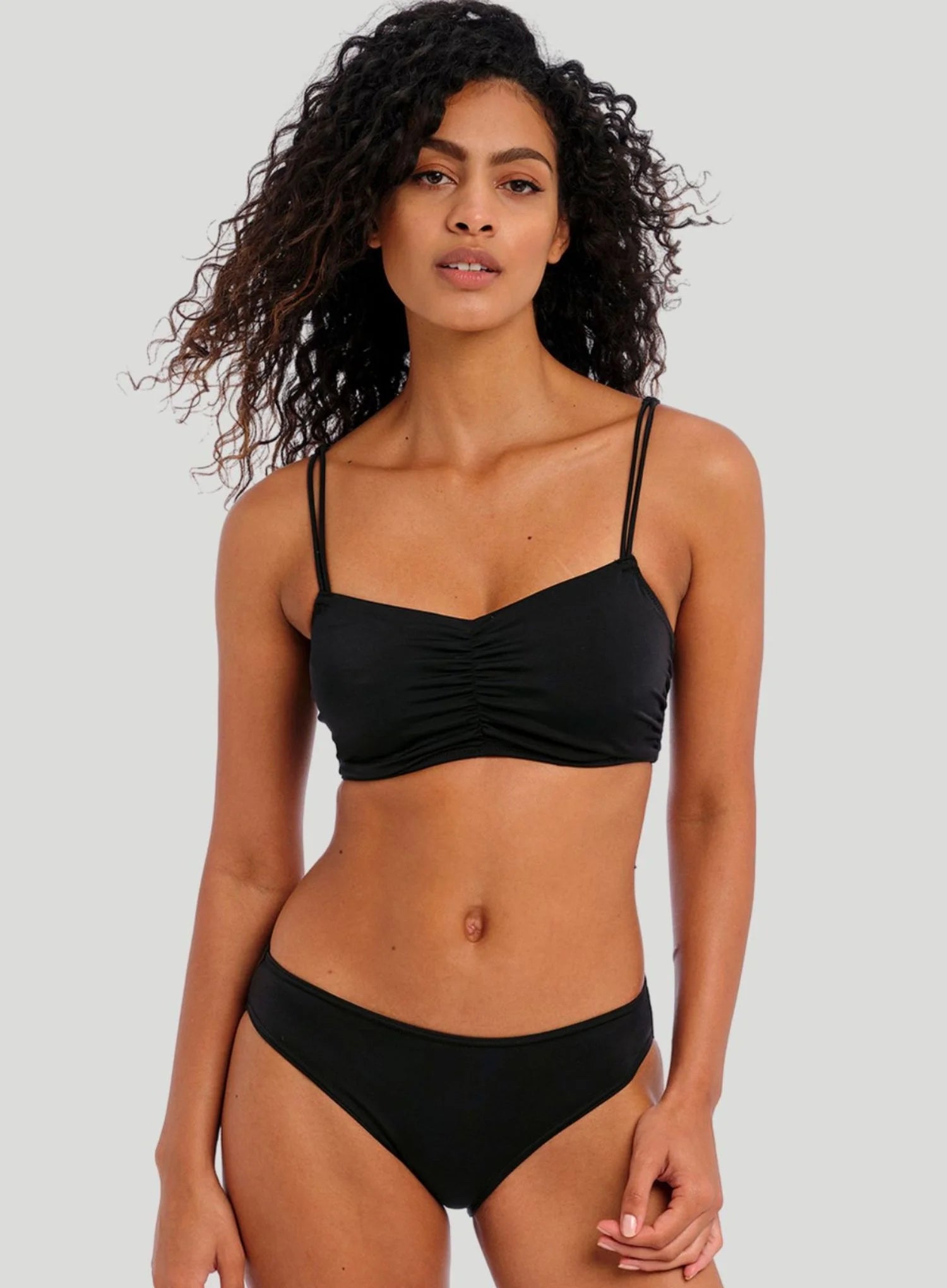 Freya Swimwear: Jewel Cove Bralette Bikini Top Plain Black