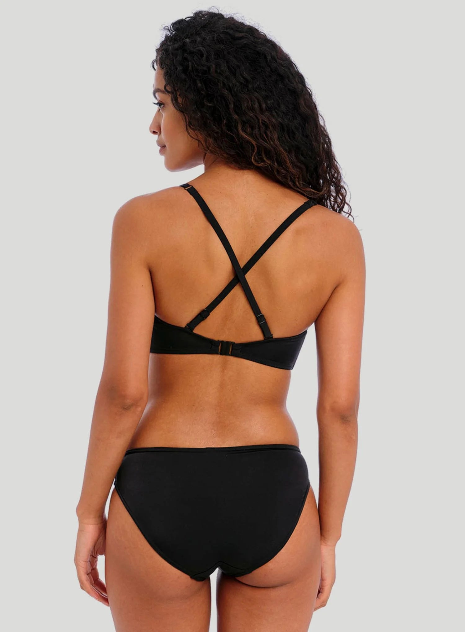Freya Swimwear: Jewel Cove Bralette Bikini Top Plain Black