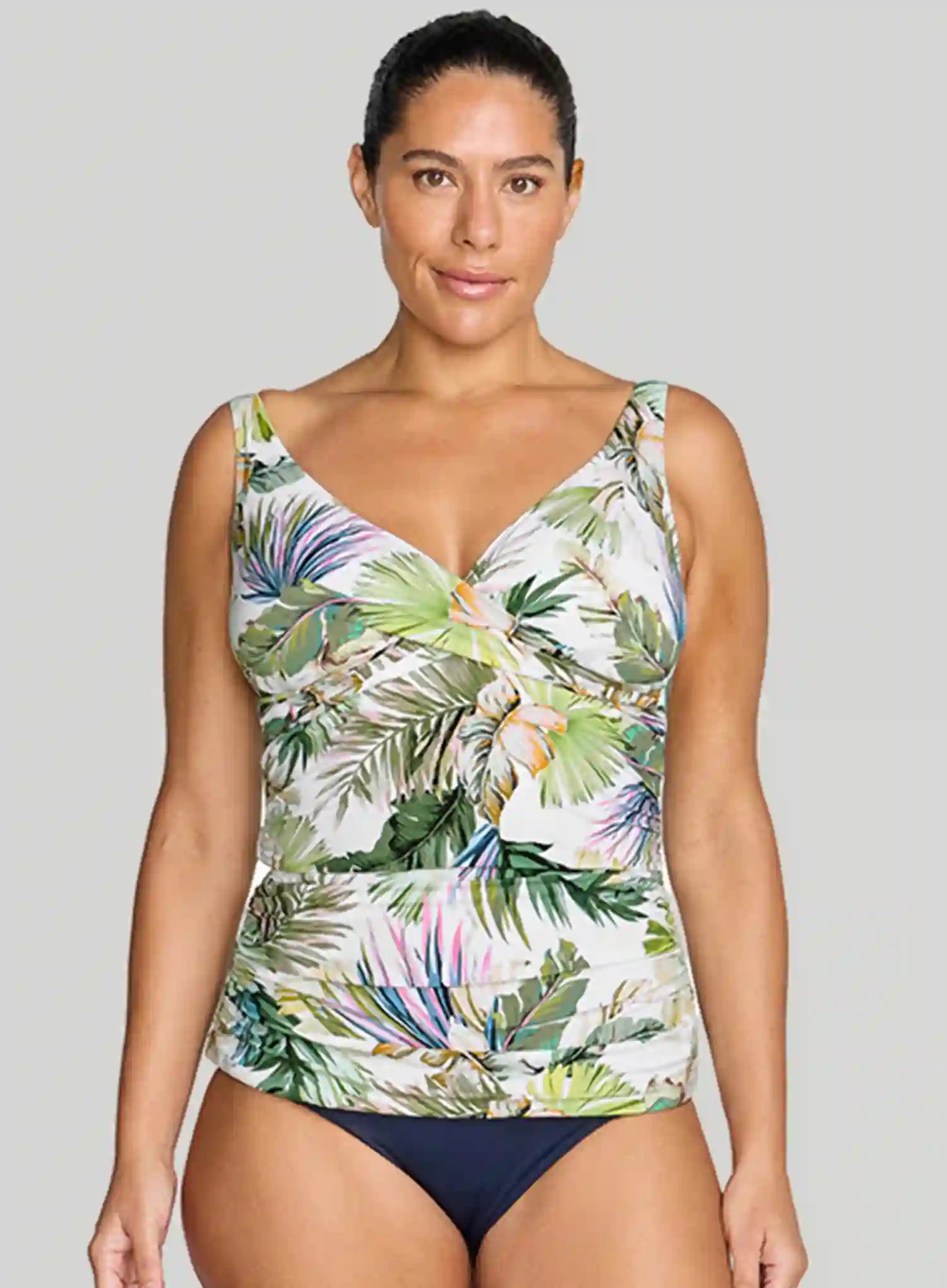 Artesands: Lushara Delacroix Cross Front Tankini Top White