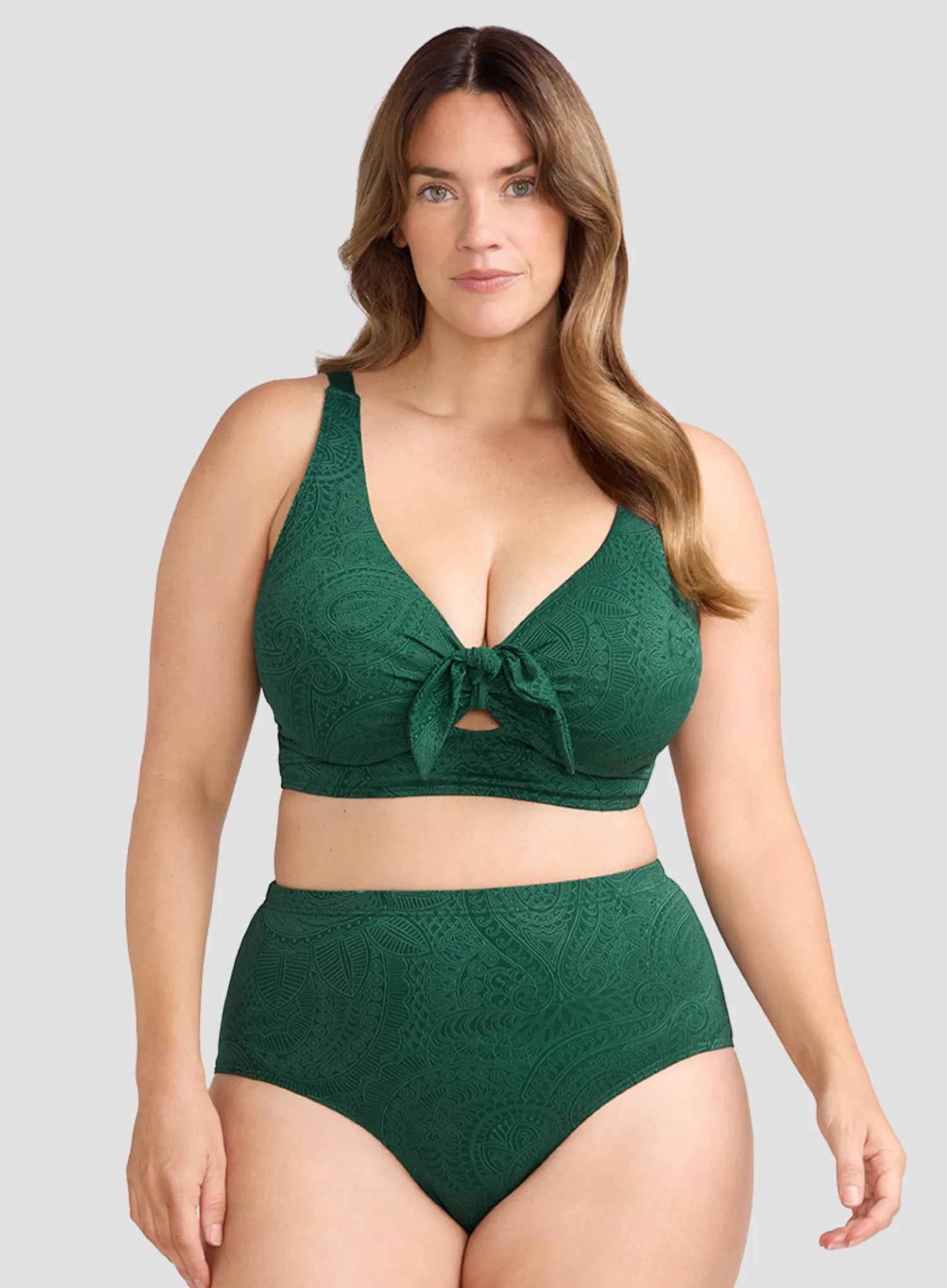 Artesands: La Traviata Cezanne Underwired Midriff Bikini Top Forest