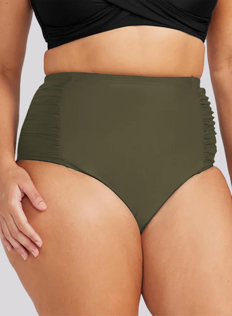 Artesands: Hues Botticelli High Waist Swim Pant Olive