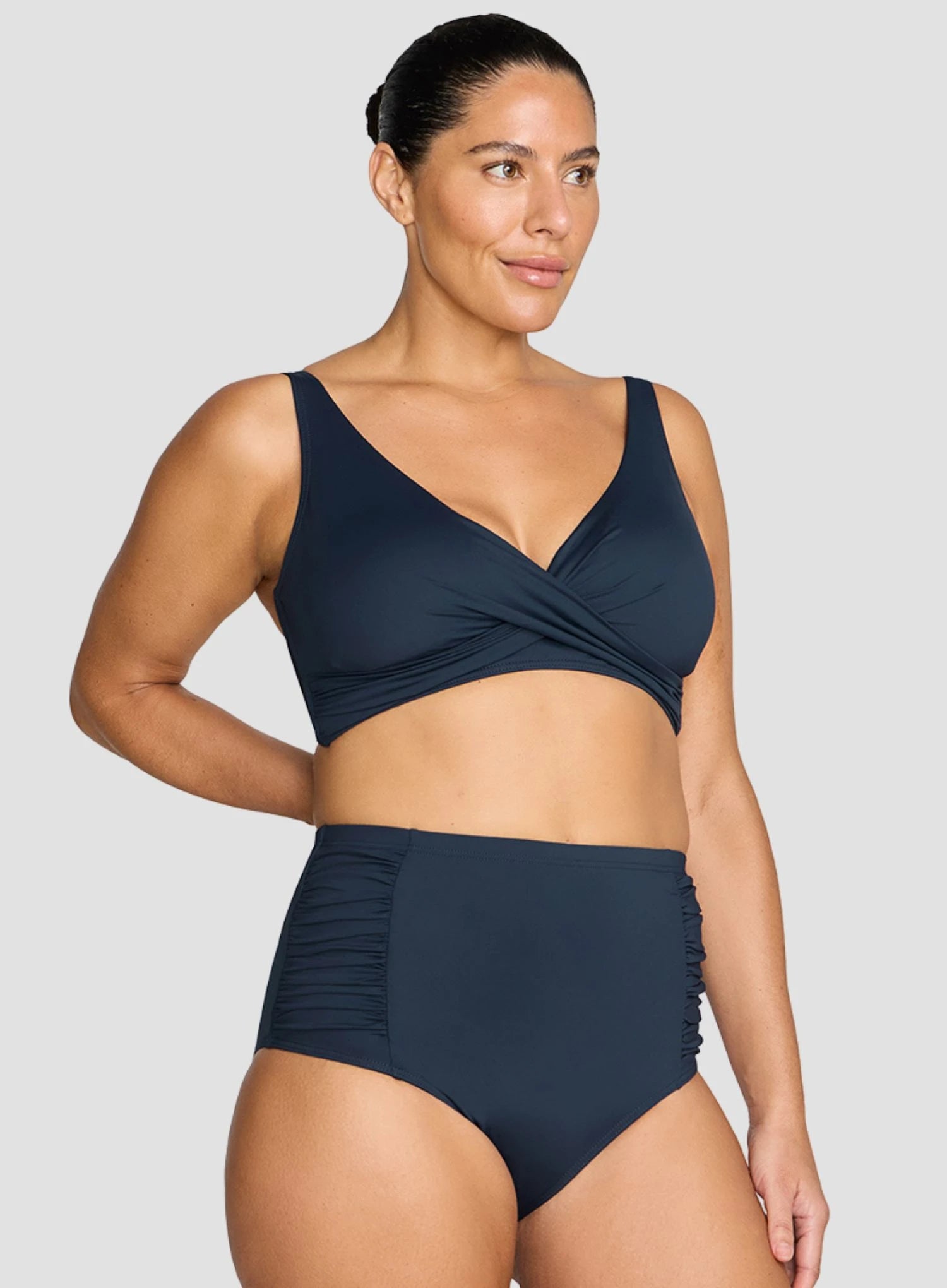 Artesands: Hues Botticelli High Waisted Swim Pant Navy