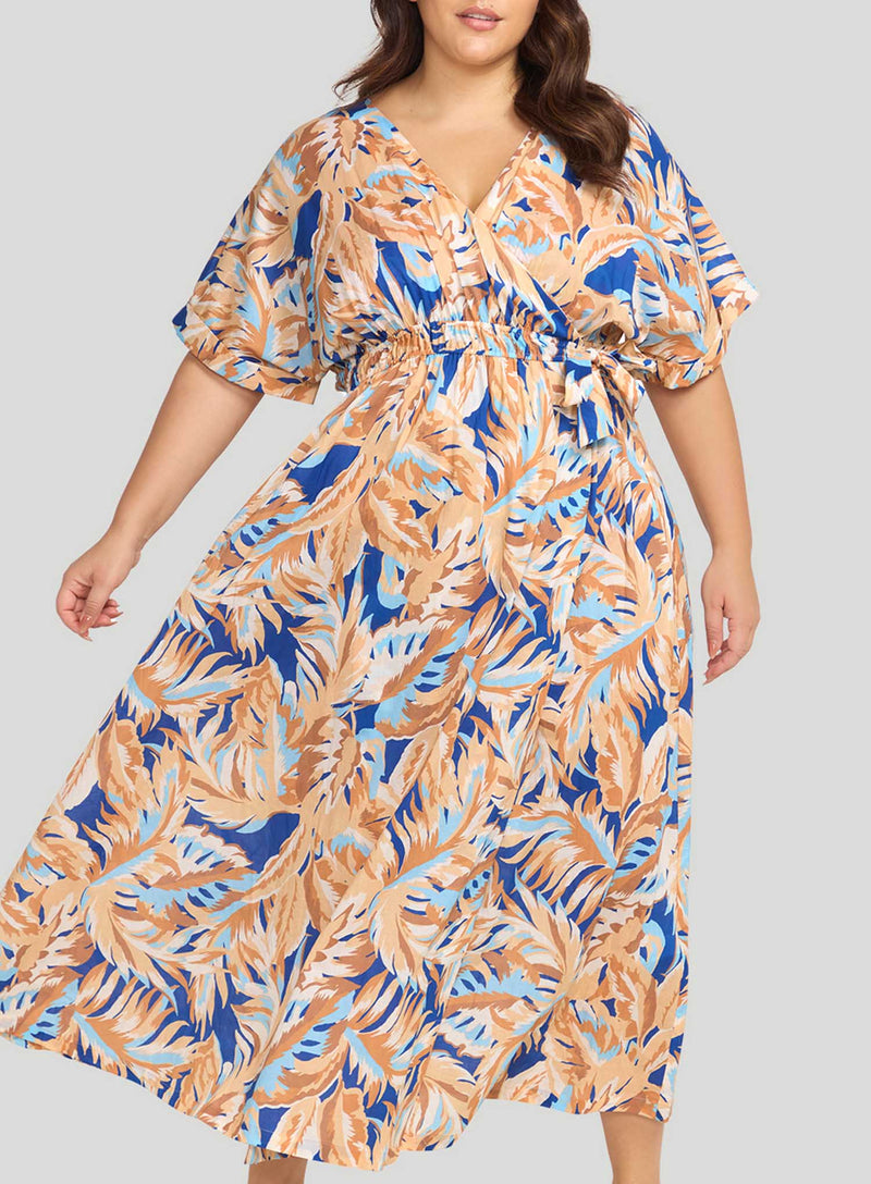 Artesands: Areca Cea Verdi Wrap Dress Blue