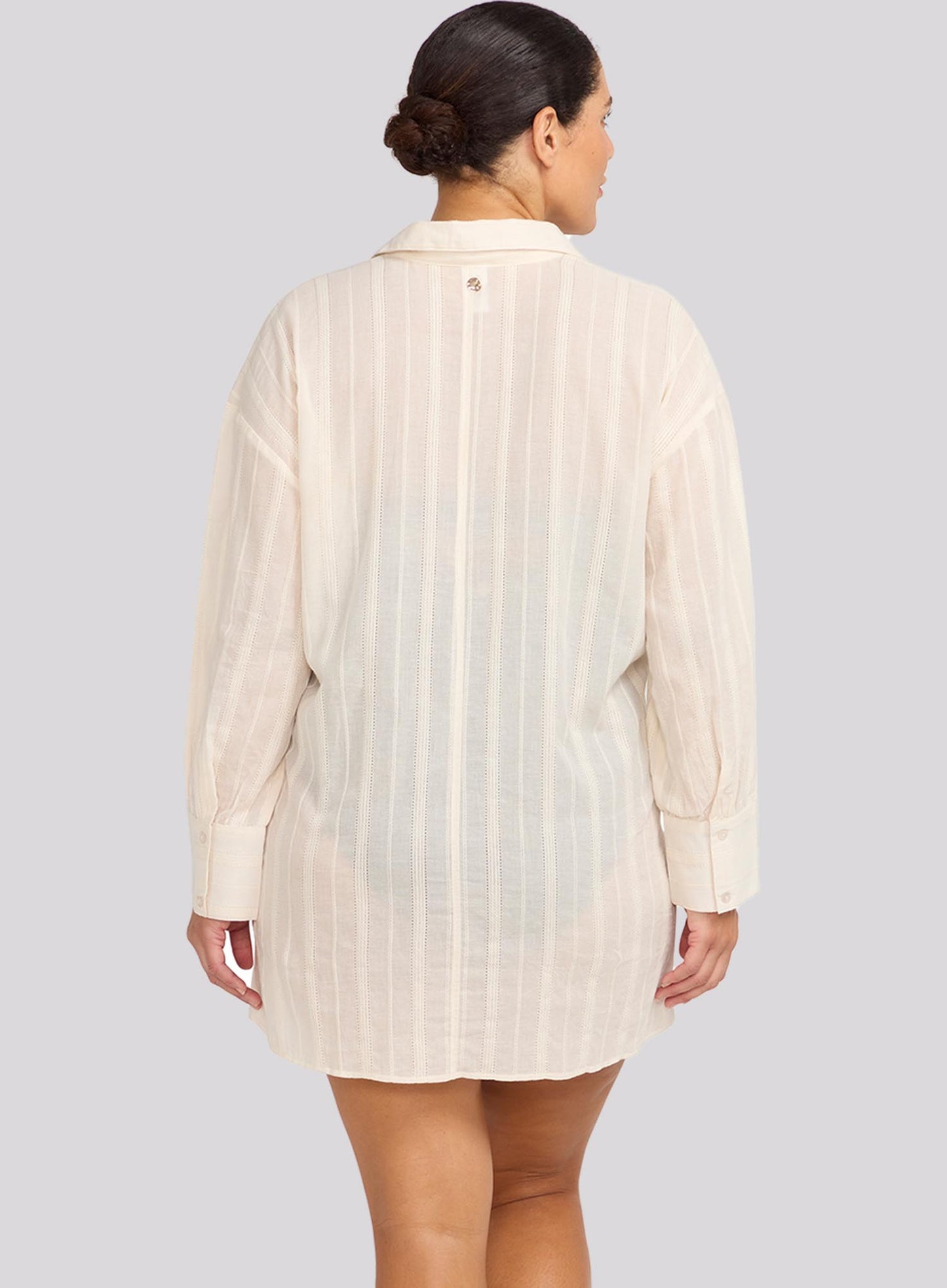 Artesands: Resort Wear Mahler Over Shirt Cover Up Cream
