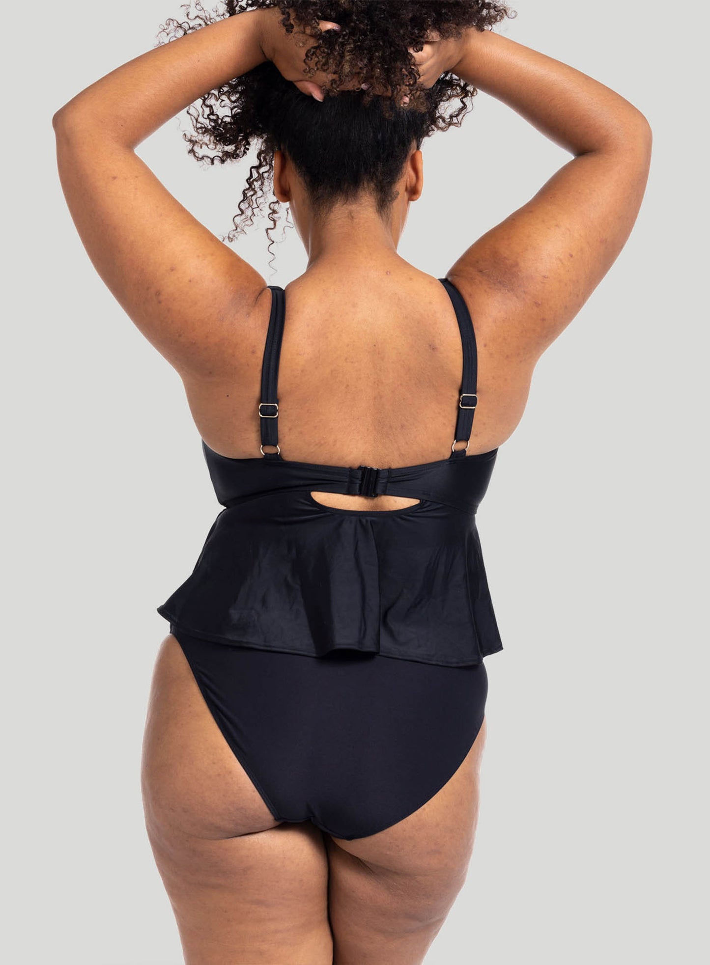 Artesands: Hues Monet Curve Mid Fid Rise Bikini Pant R Black