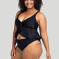 Artesands: Hues Monet Curve Mid Fid Rise Bikini Pant R Black