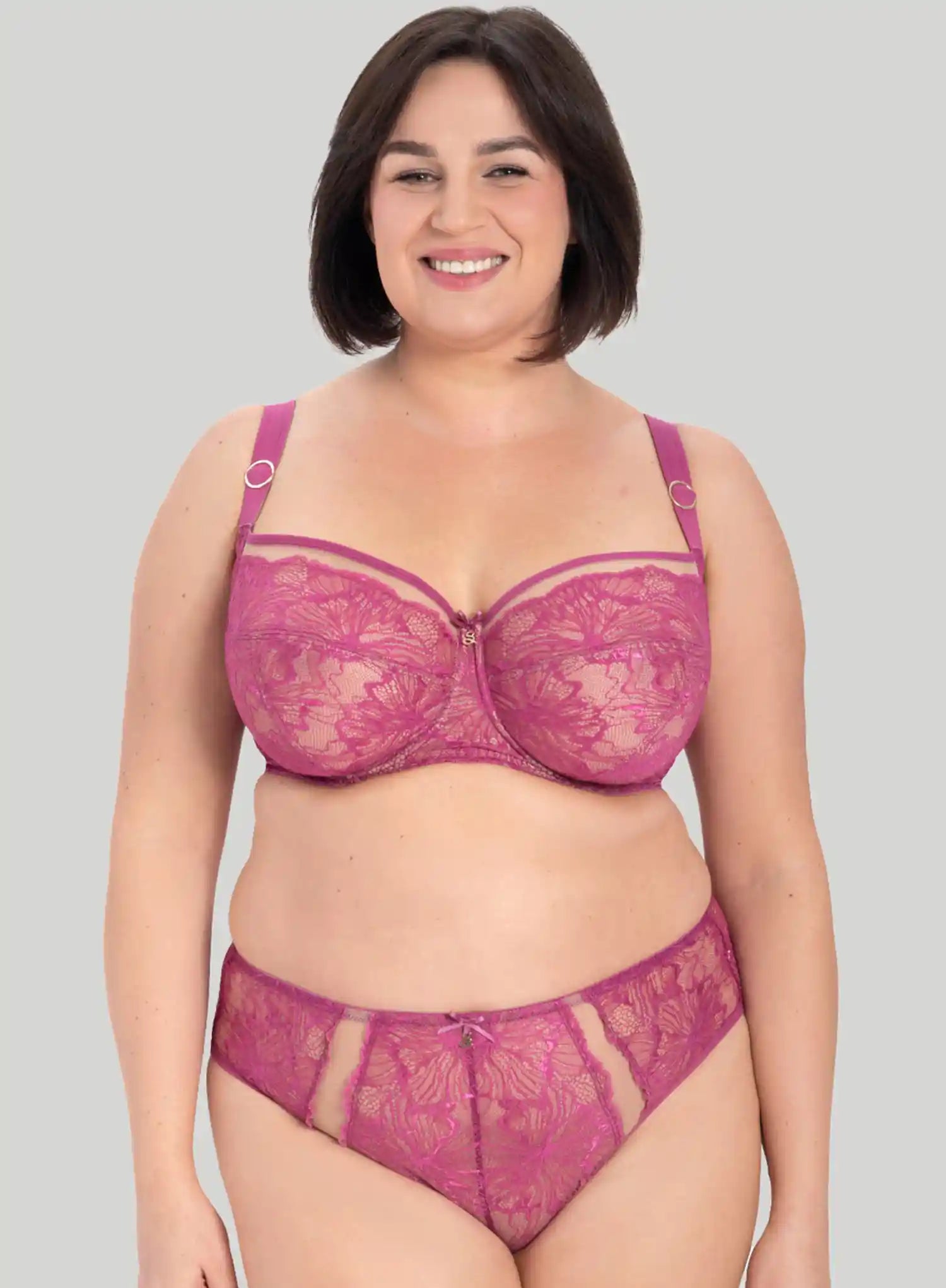 Samanta Lingerie: Mila Midi Brief Raspberry