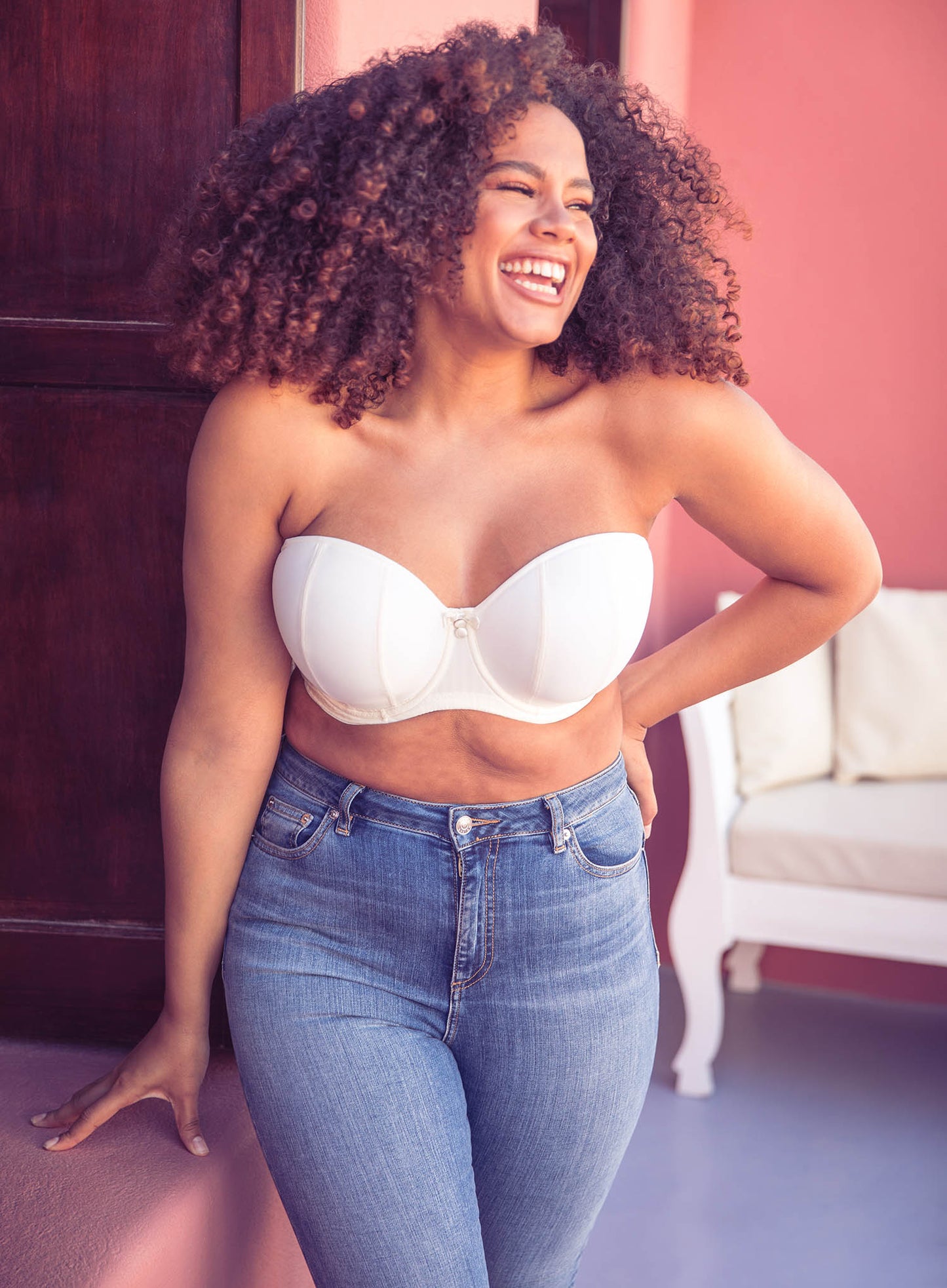 Curvy Kate: Luxe Strapless Bra Ivory