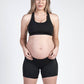 SRC: Compression Pregnancy Mini Shorts Black