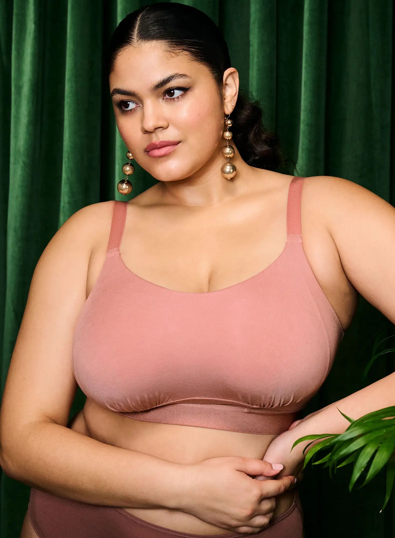 Elomi: Downtime Non Wired Bralette Ash Rose