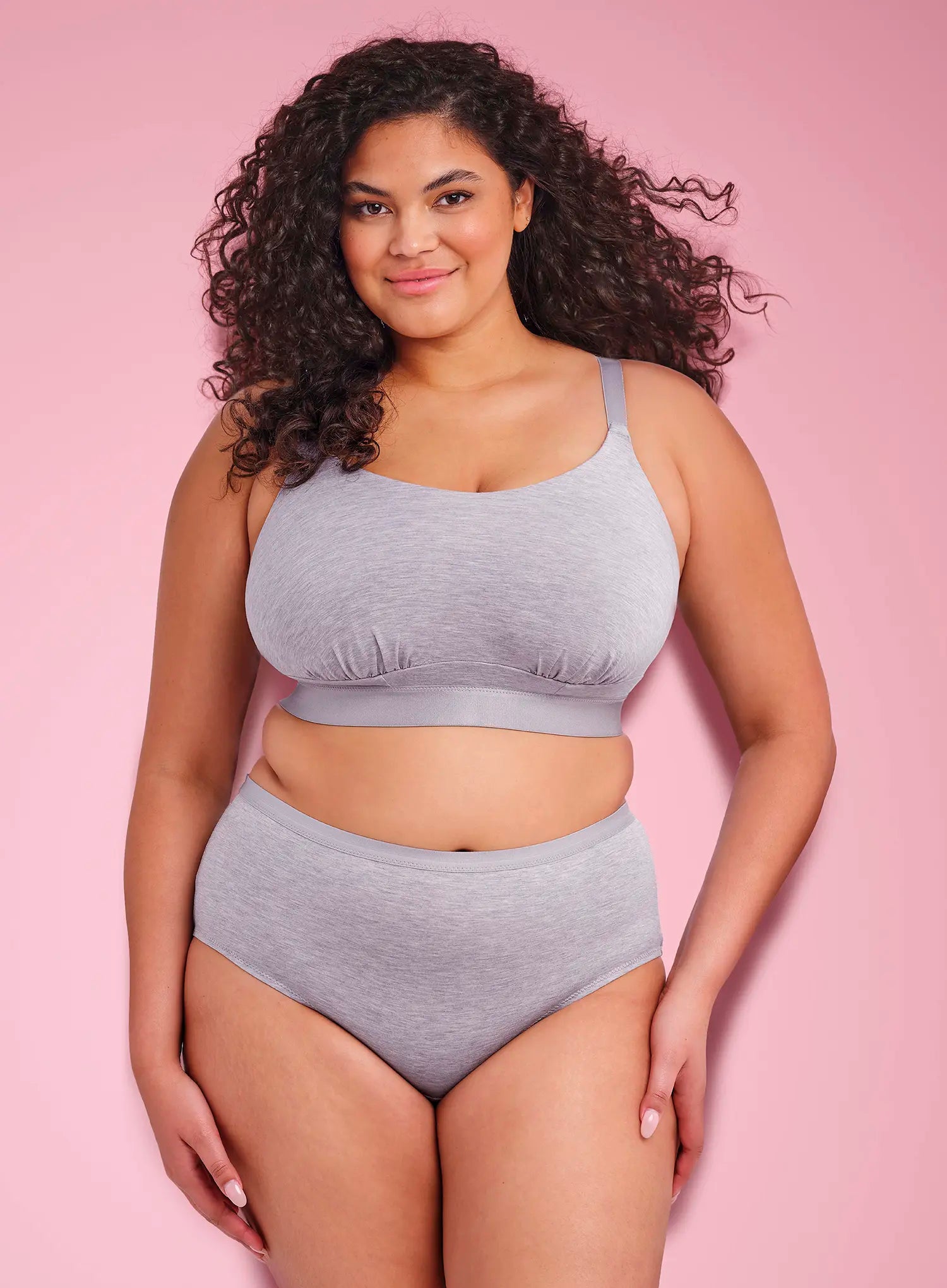 Elomi: Downtime Non Wired Bralette Grey Marl
