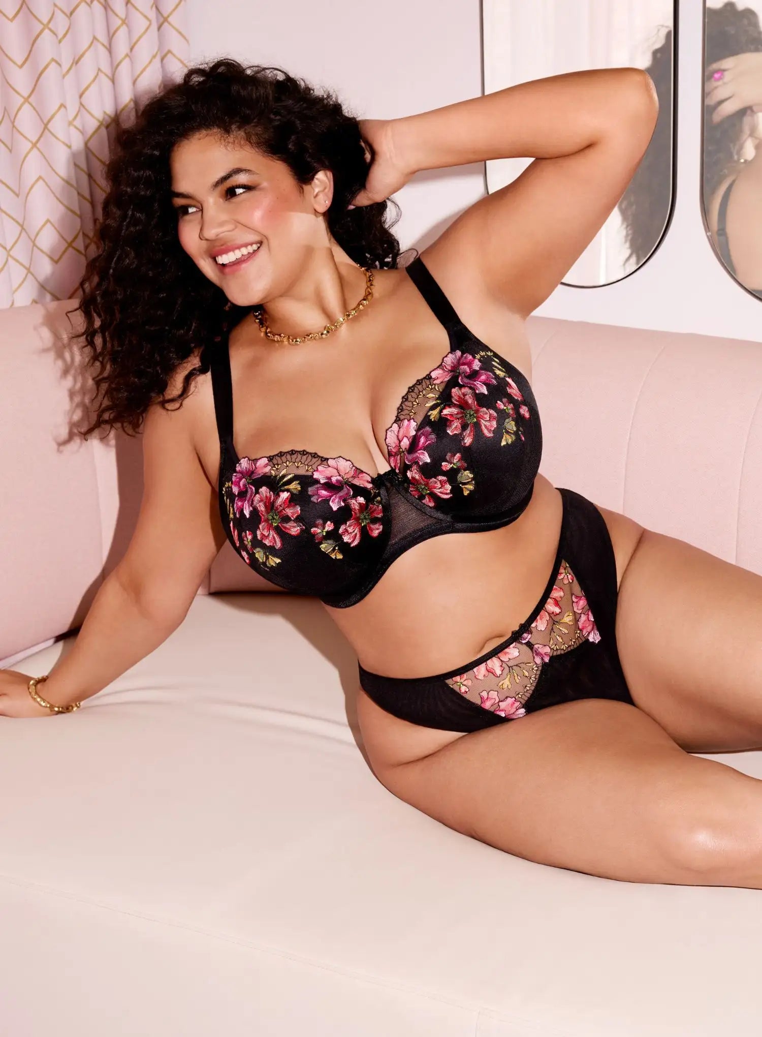 Elomi: Teagan Padded Half Cup Bra Rainbow