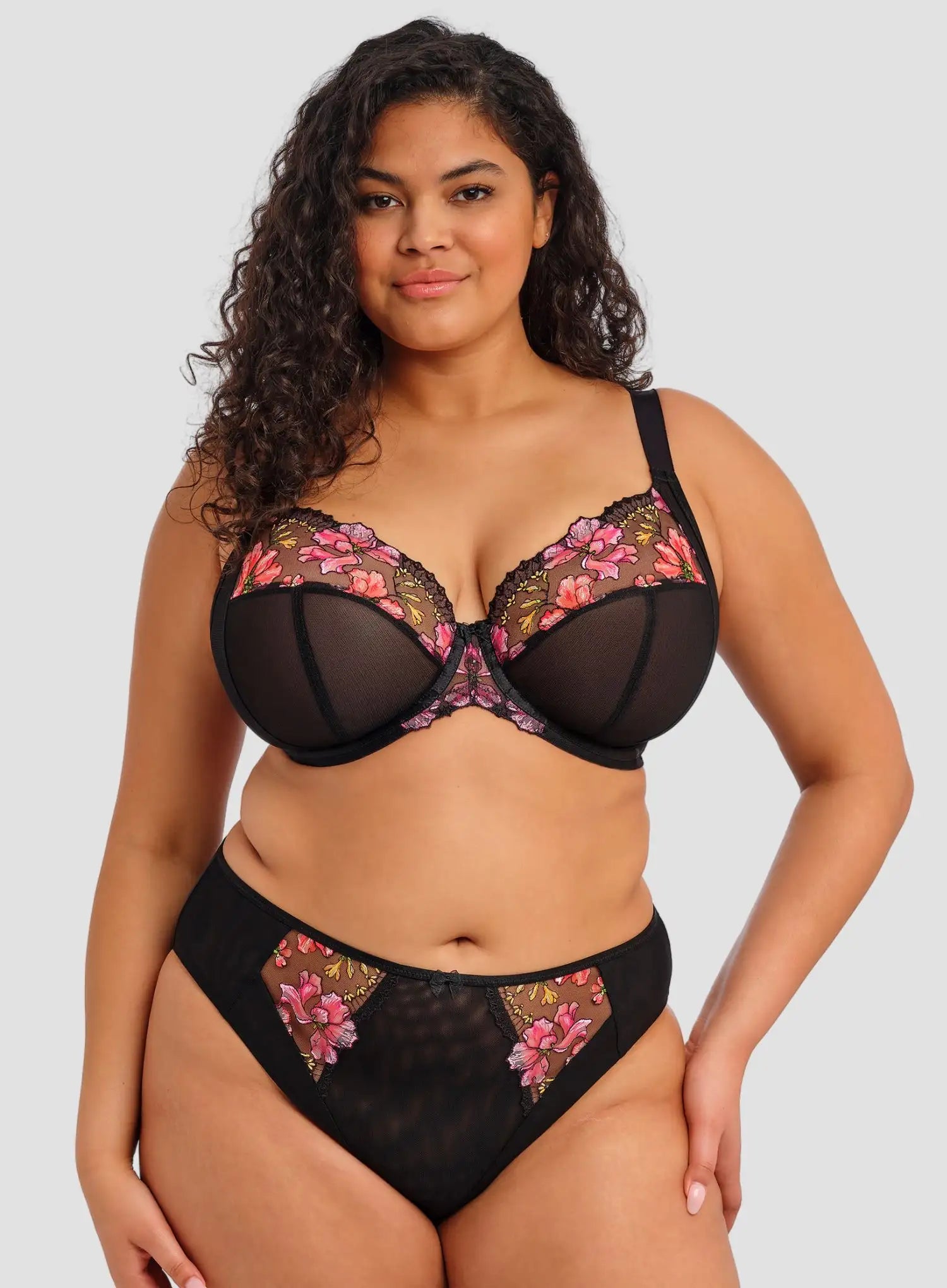 Elomi: Teagan High Leg Brief Rainbow