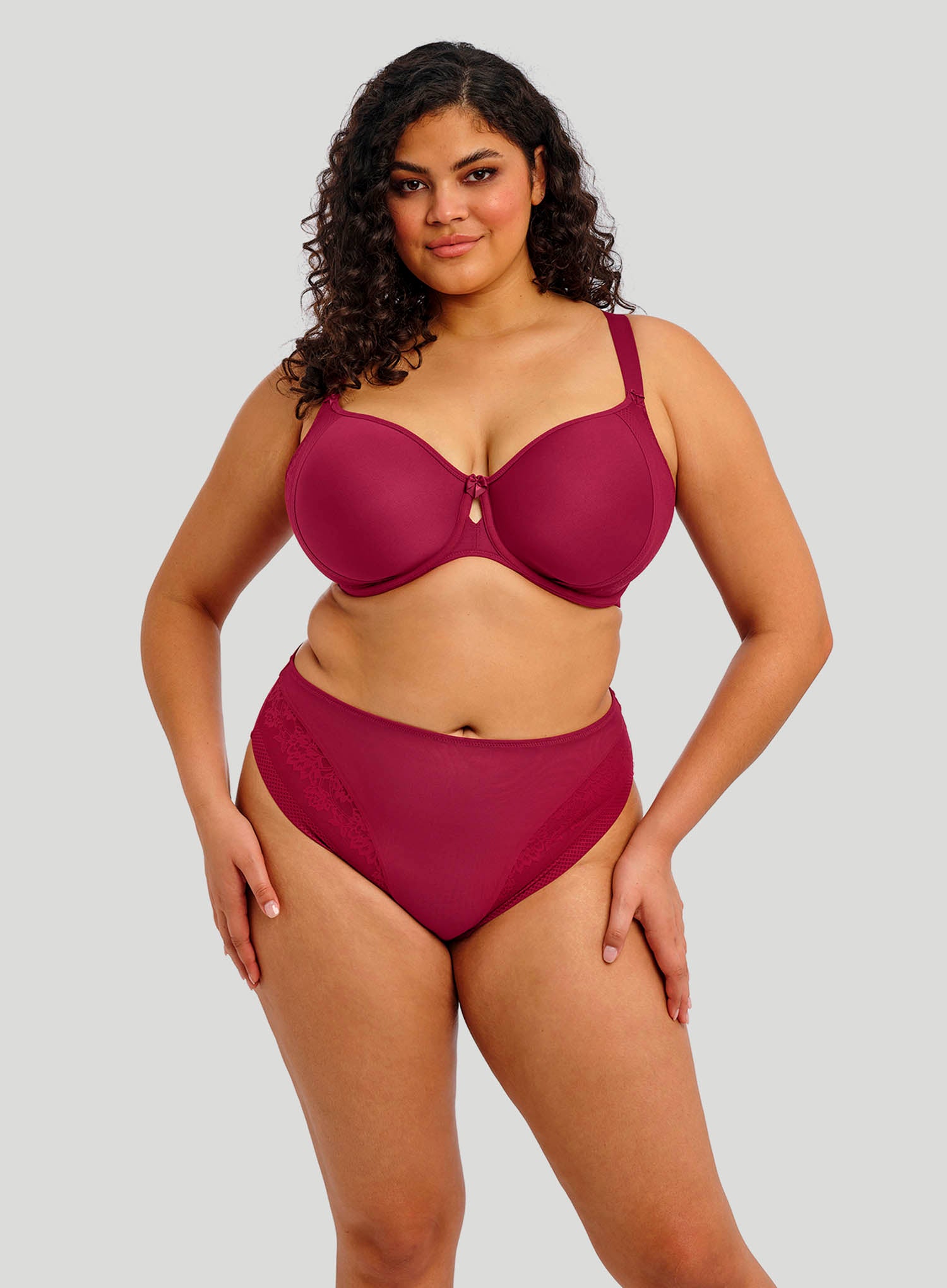 Elomi: Nerina High Leg Brief Rouge