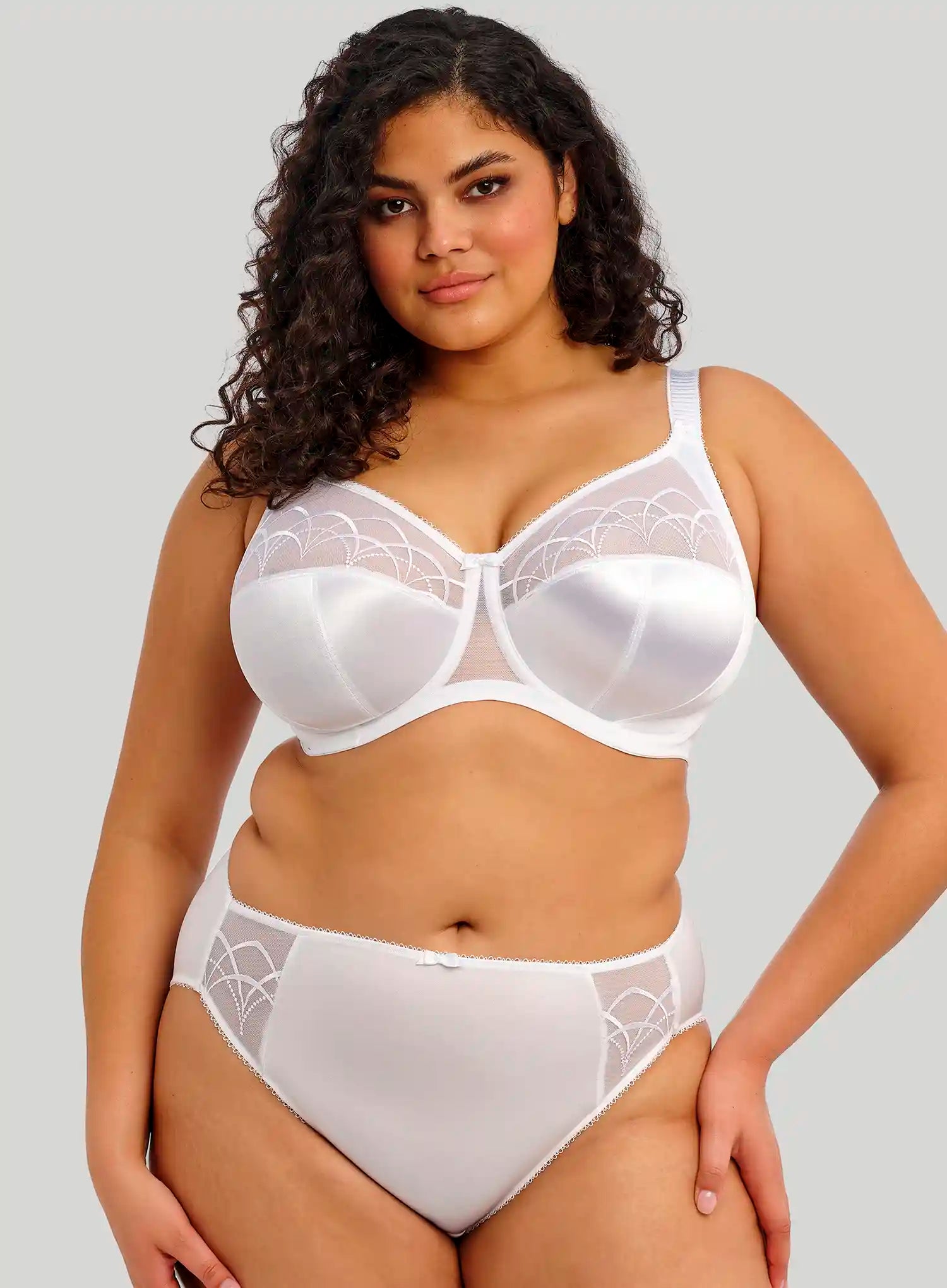 Elomi: Cate Underwired Full Cup Banded Bra White