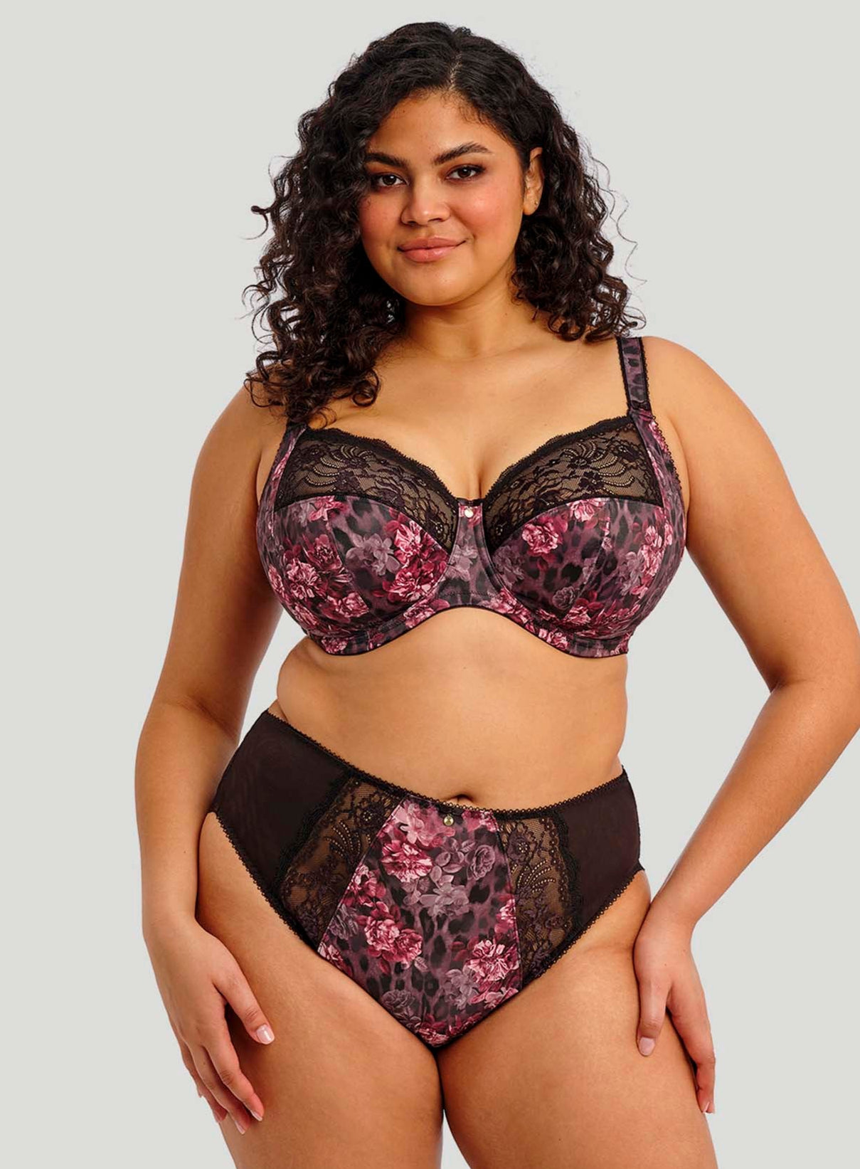 Elomi: Morgan Underwired Banded Bra Dark Romance