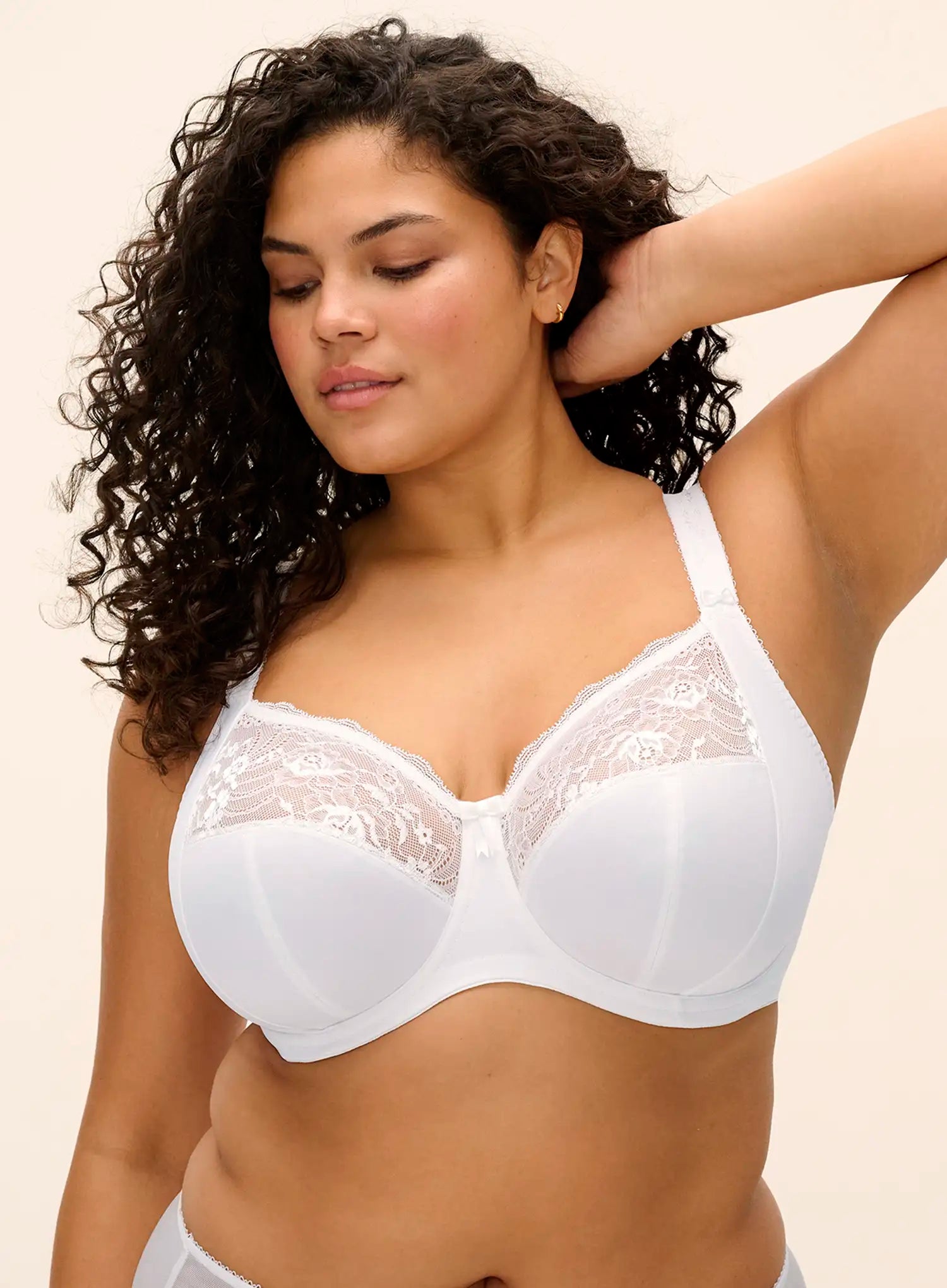 Elomi: Morgan Underwired Banded Bra White
