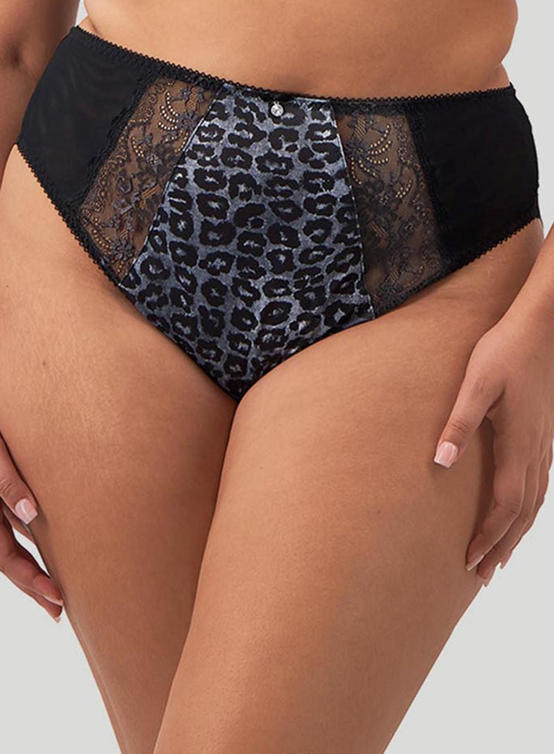 Elomi: Morgan High Leg Brief Snow Leopard