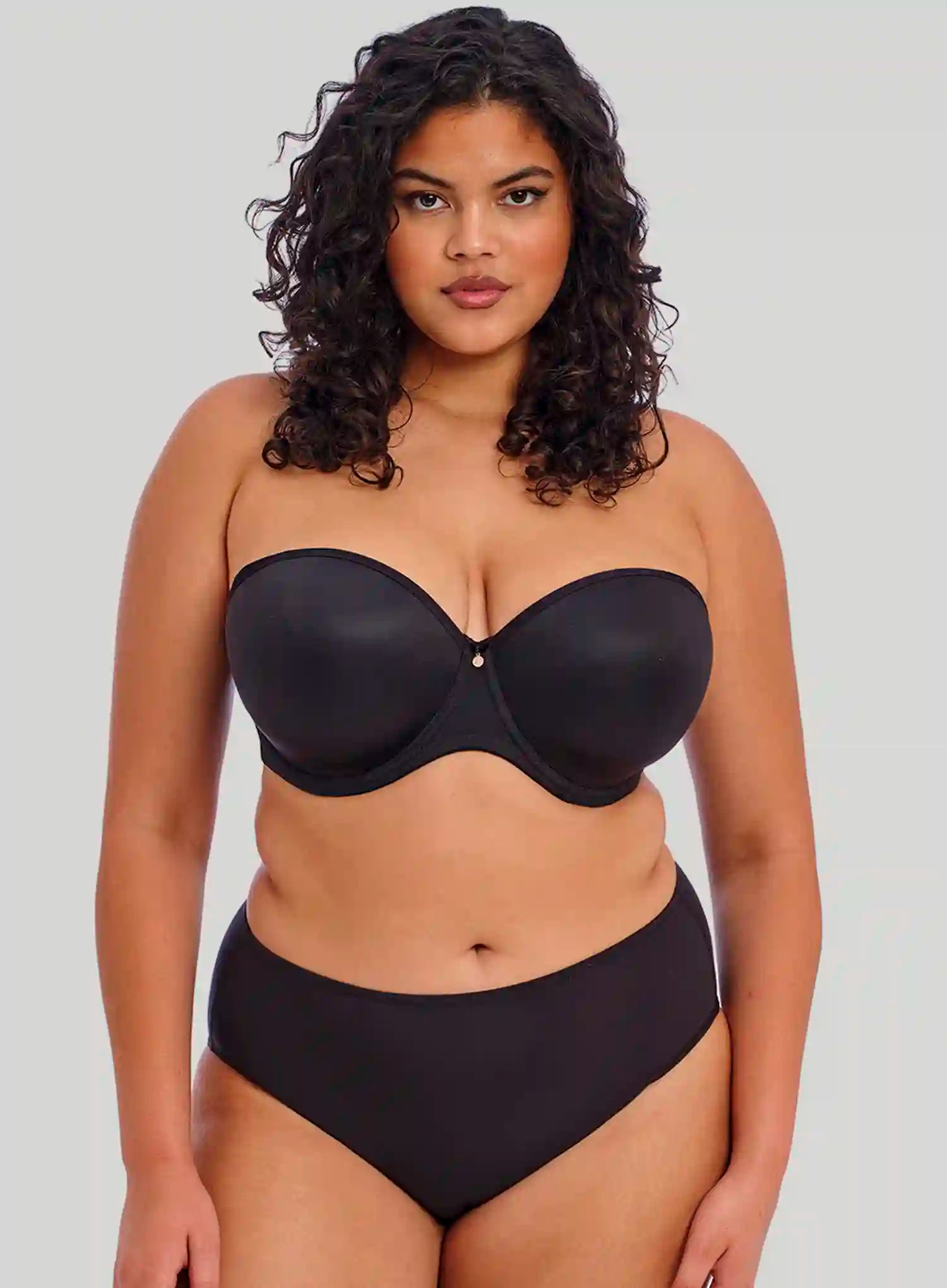 Elomi: Elomi Smooth Moulded Strapless Bra Black