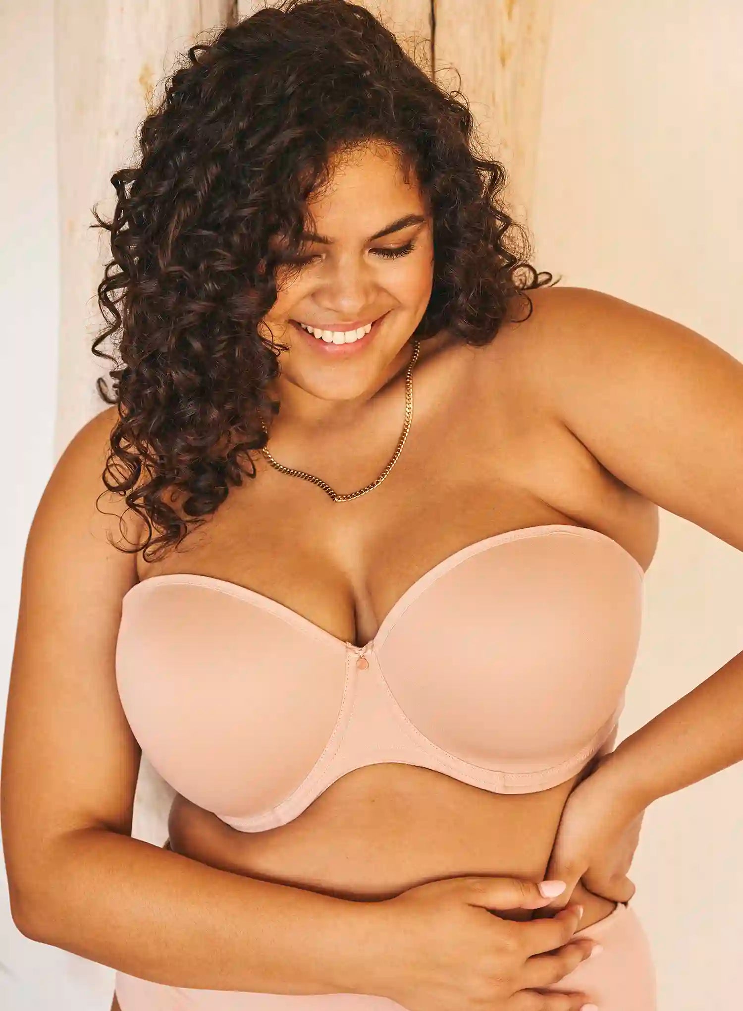 Elomi: Elomi Smooth Moulded Strapless Bra Sahara