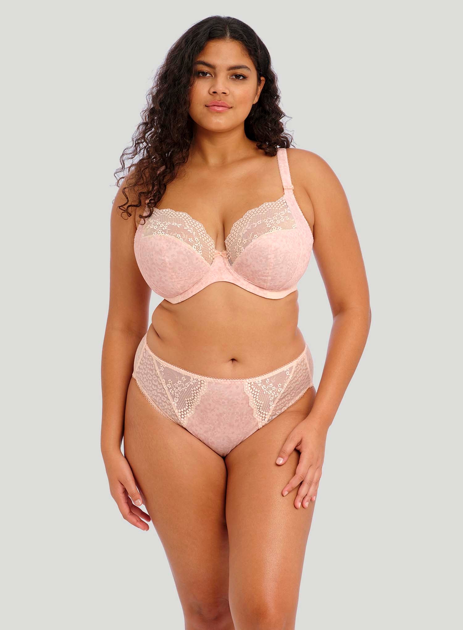 Elomi: Lucie High Leg Brief Pale Blush