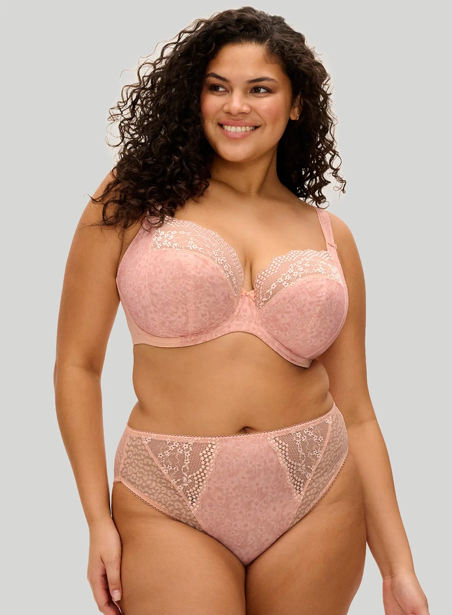 Elomi: Lucie High Leg Brief Pale Blush