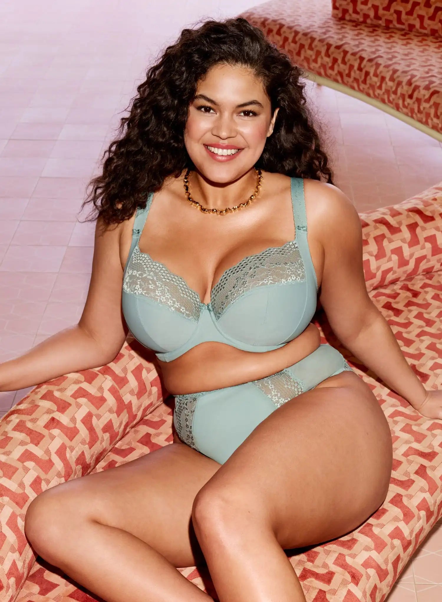 Elomi: Lucie High Leg Brief Mist