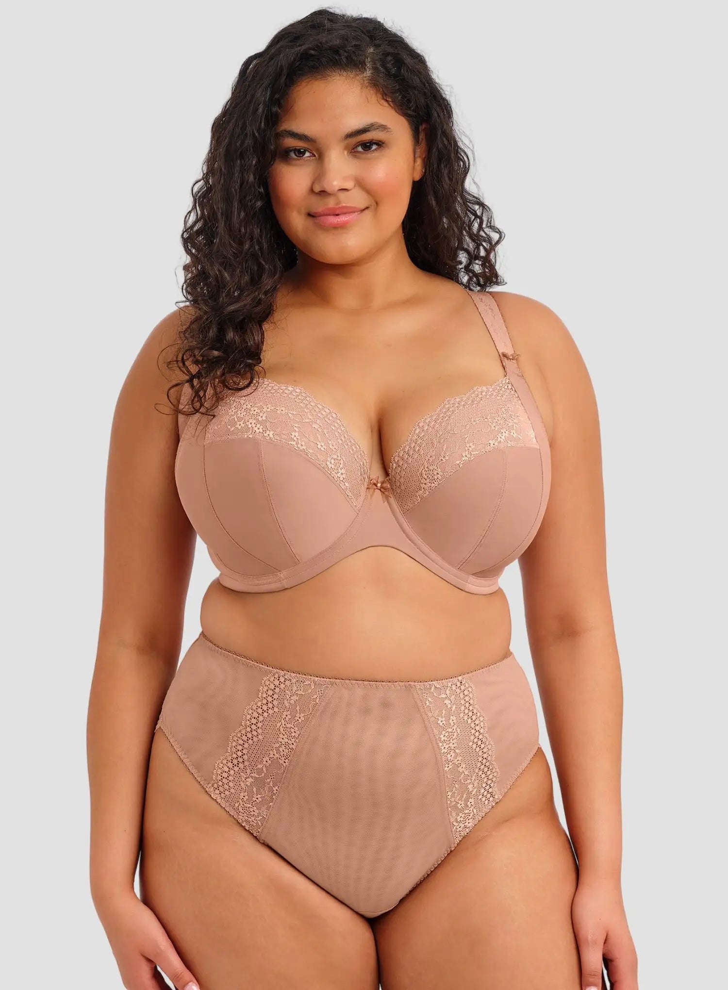 Elomi: Lucie High Leg Brief Mocha