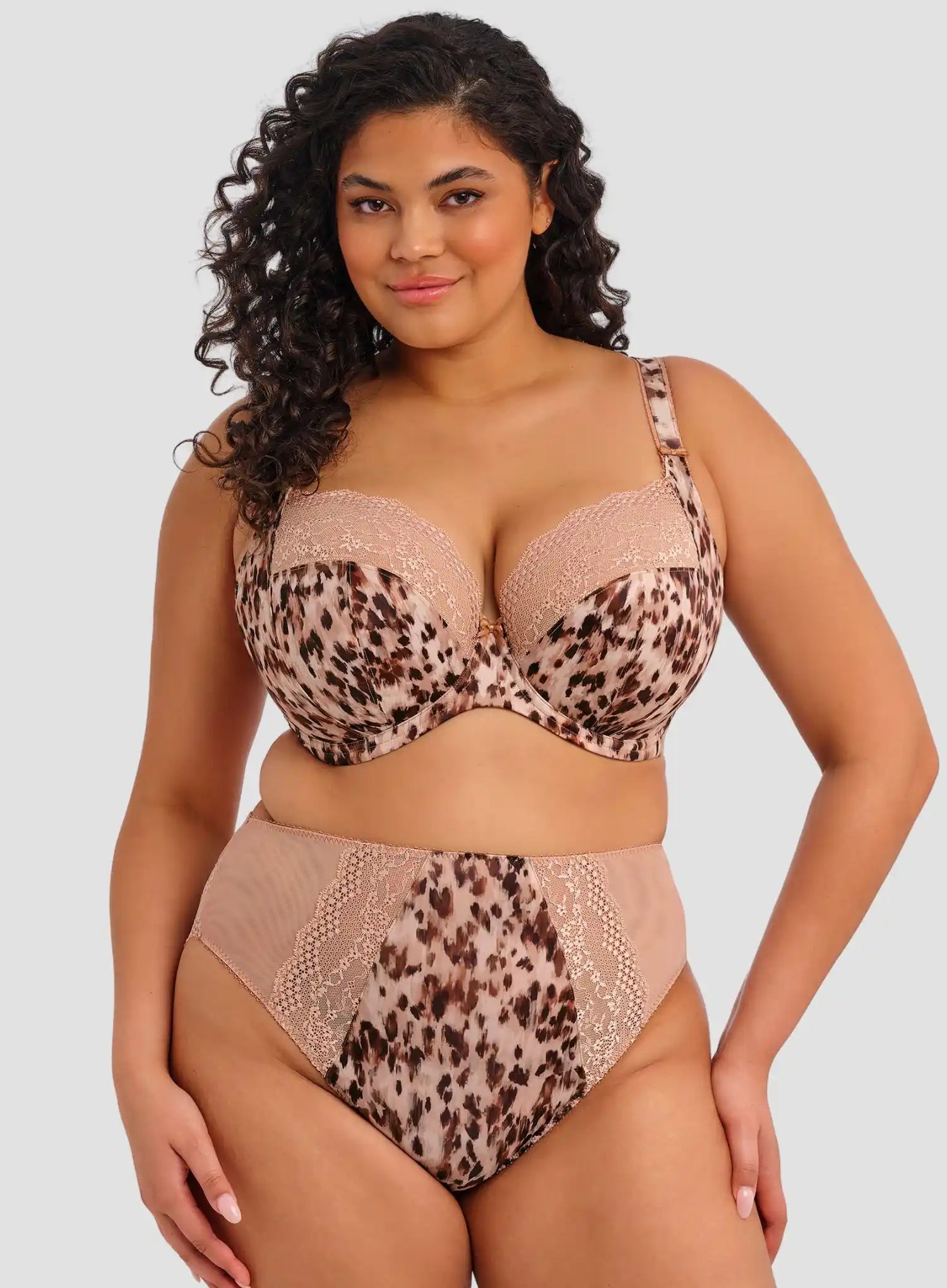 Elomi: Lucie High Leg Brief Wildcat