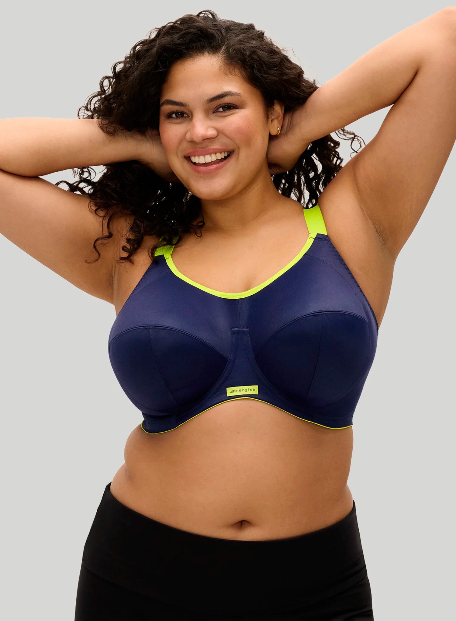Elomi: Energise Sports Bra With J Hook Navy