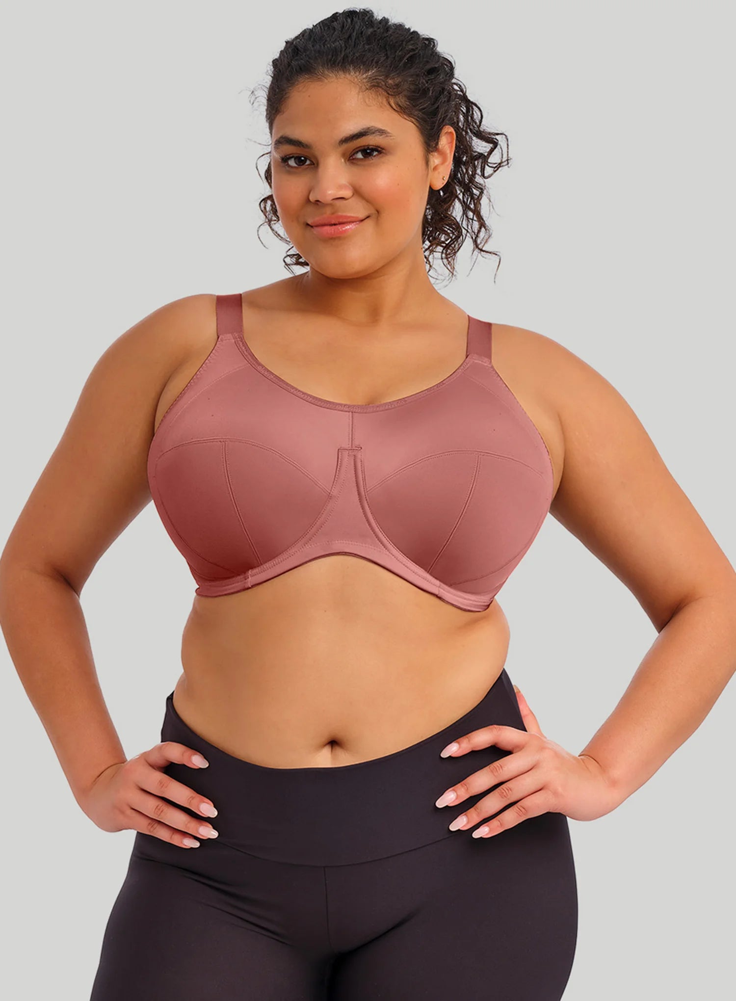 Elomi: Energise Sports Bra With J Hook Rosewood