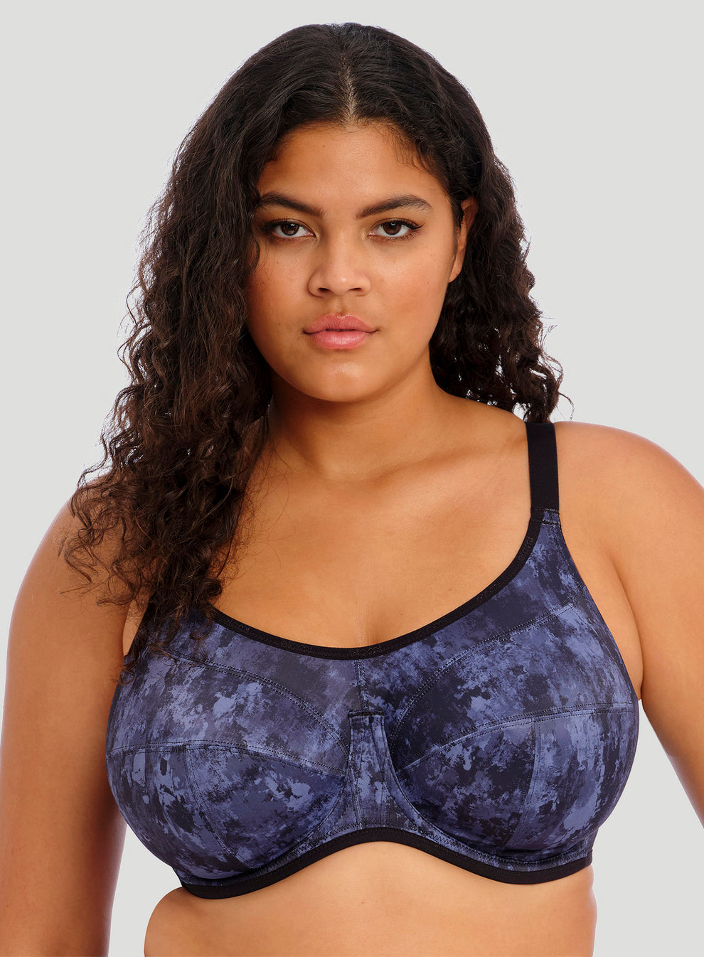 Elomi Energise Sports Bra With J Hook Stormy Haze DeBra's