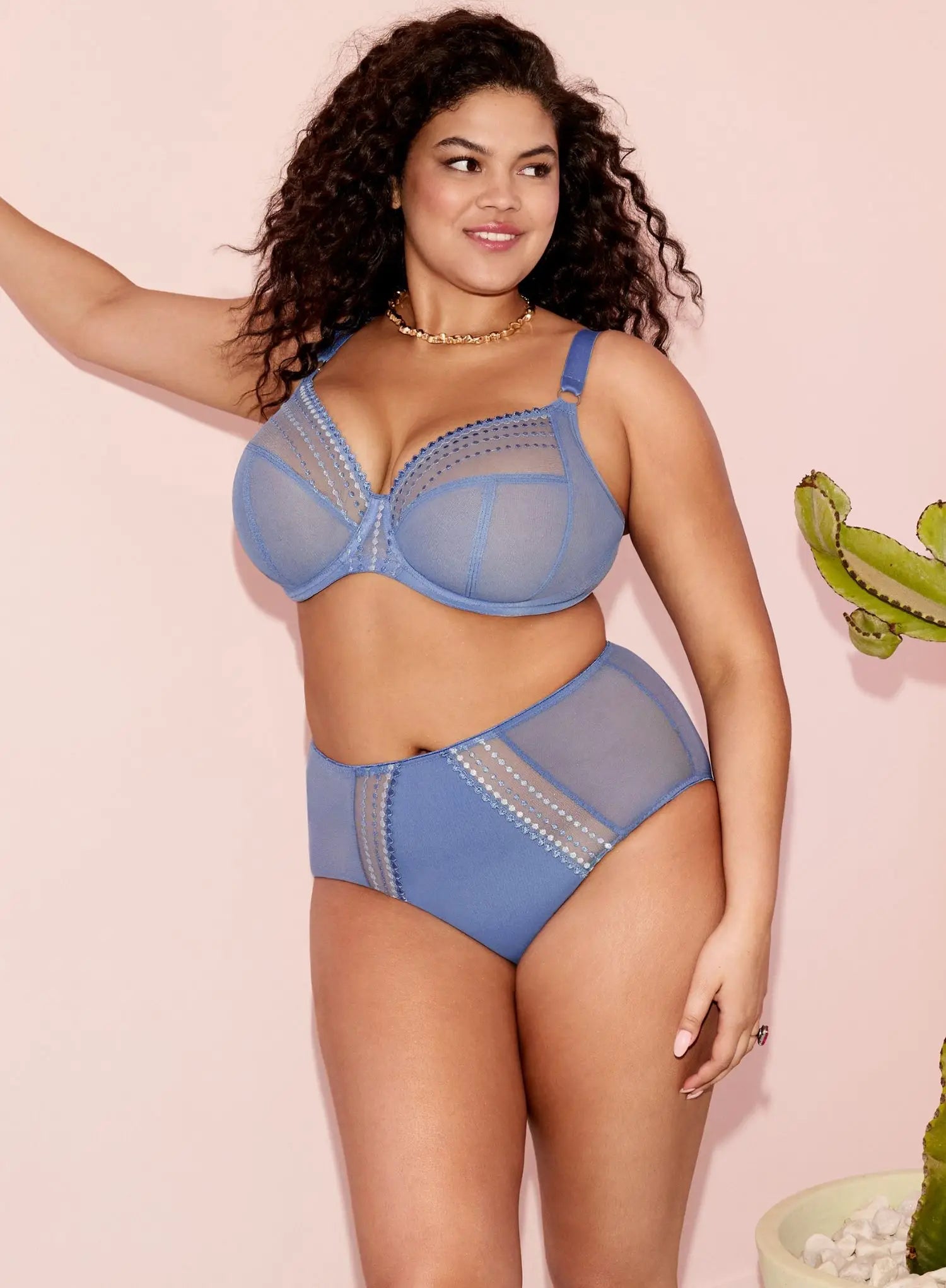 Elomi: Matilda Plunge Bra Lunar Blue