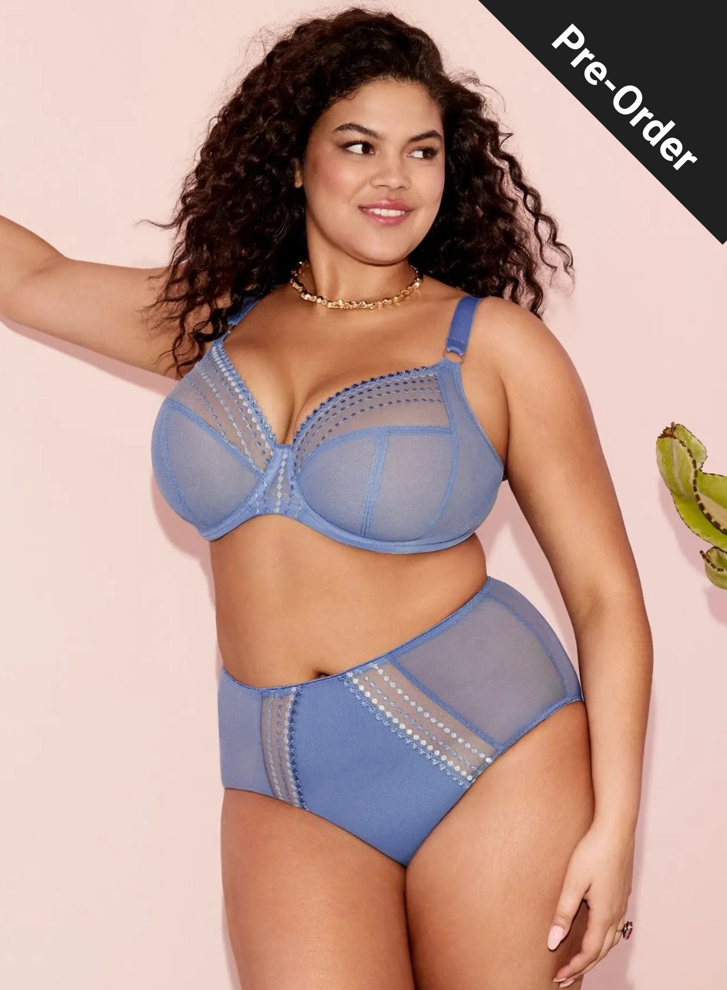 Elomi: PRE-ORDER Matilda Plunge Bra Lunar Blue