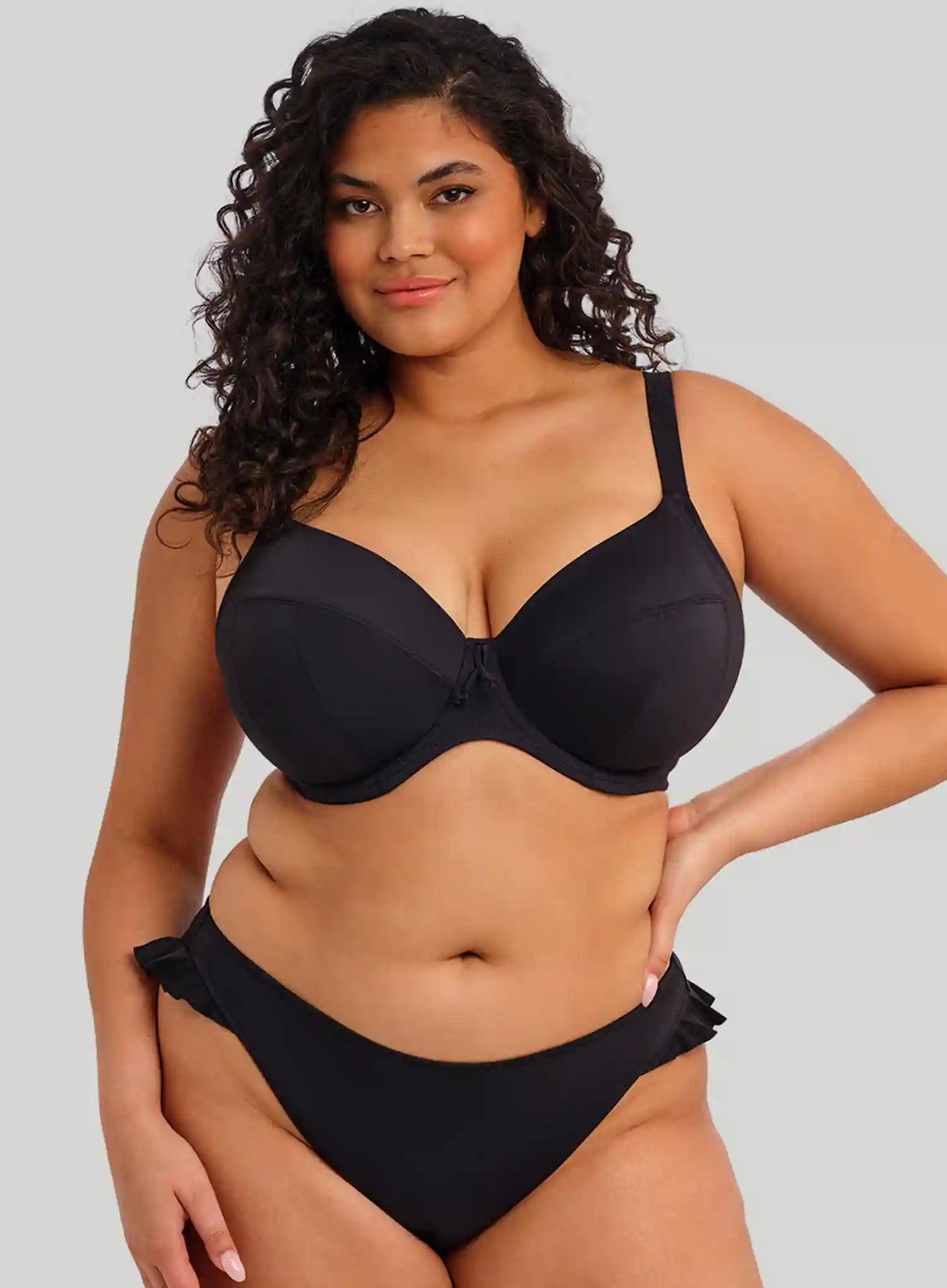 Elomi Swim: Plain Sailing High Leg Brief Black