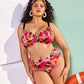 Elomi Swim: Cabana Nights Underwired Plunge Bikini Top Multi