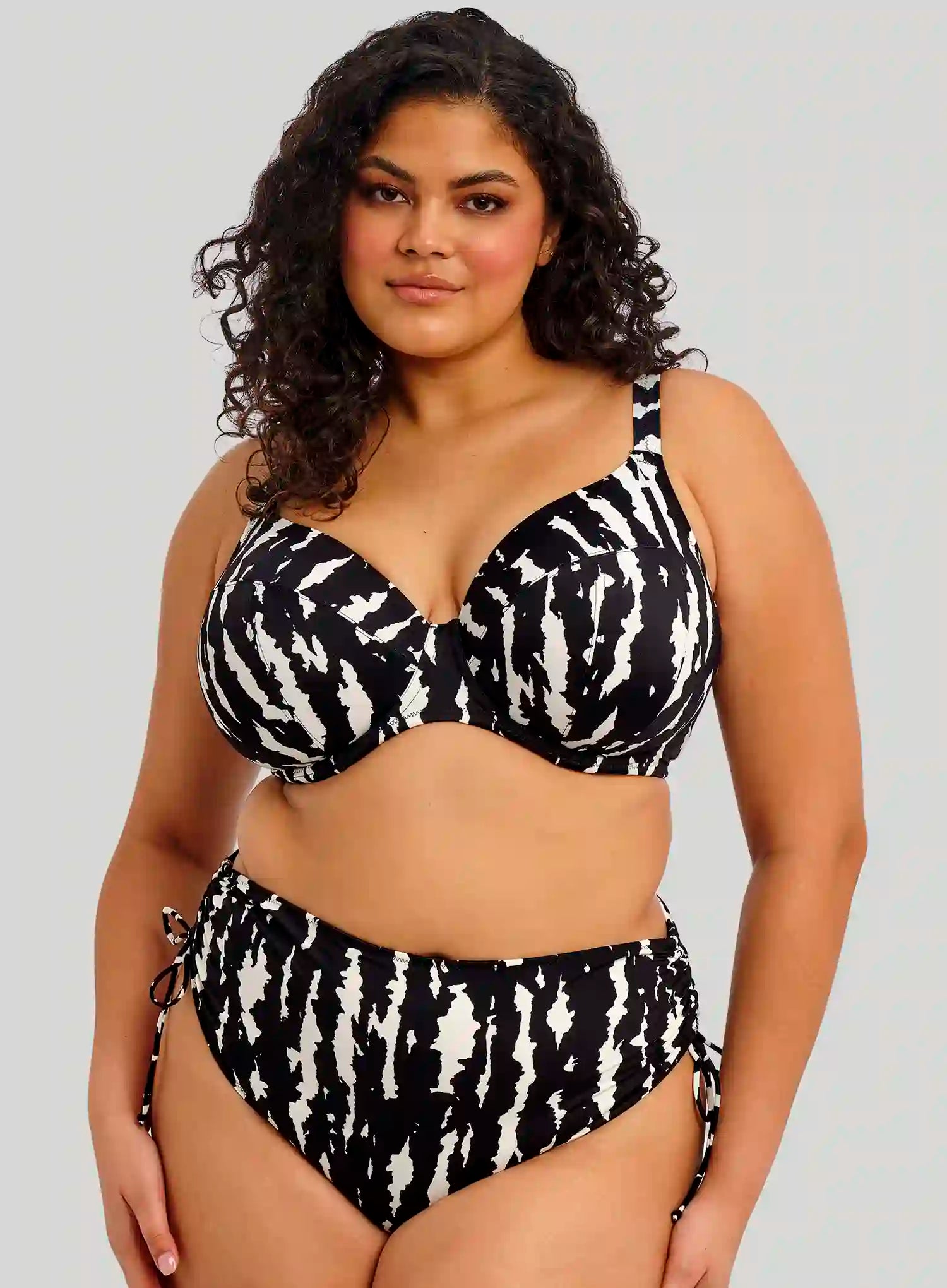 Elomi Swim: Echo Shell Adjustable Bikini Brief Black