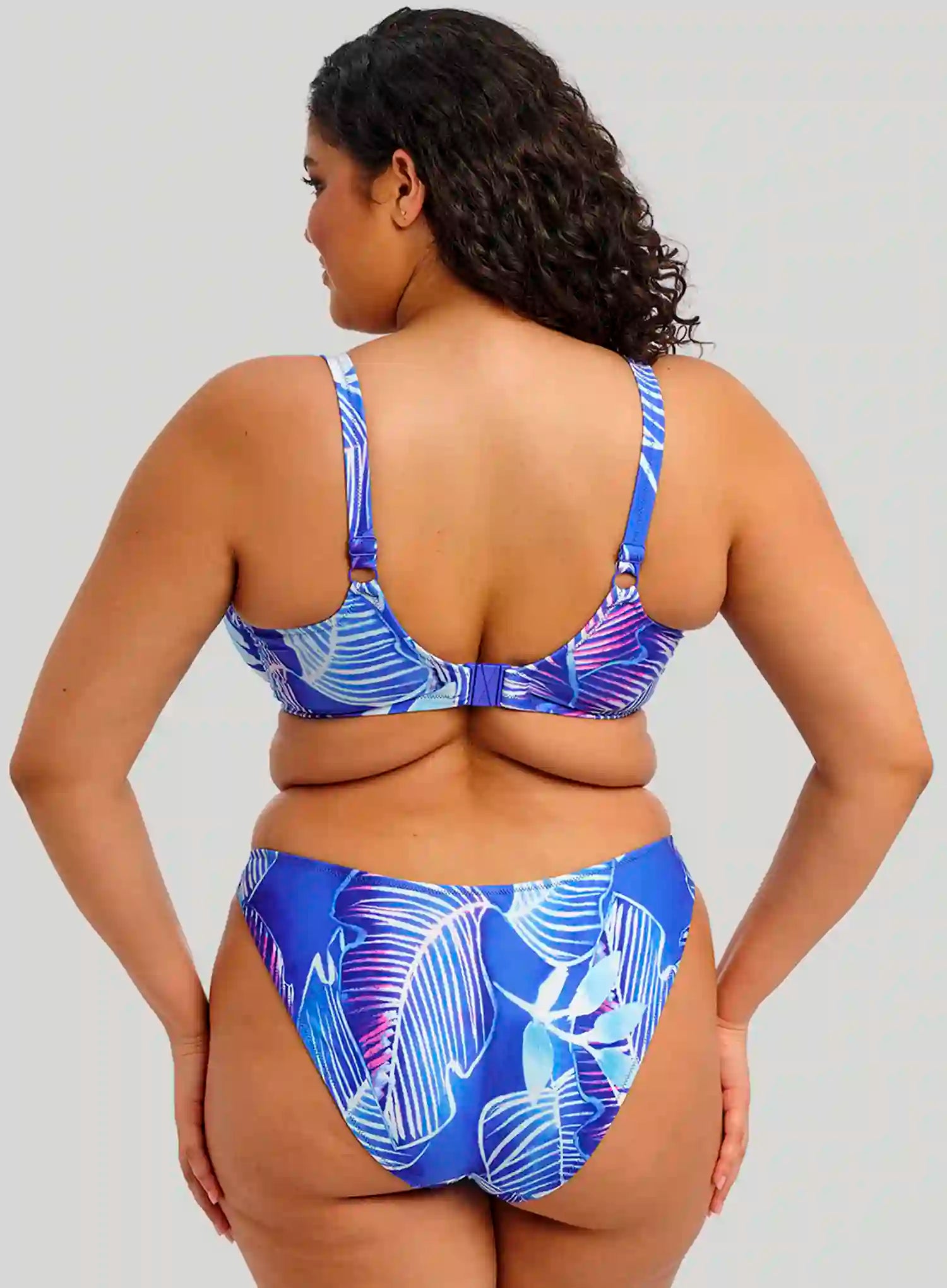 Elomi Swim: Maluku Island High Leg Bikini Brief Atlantic