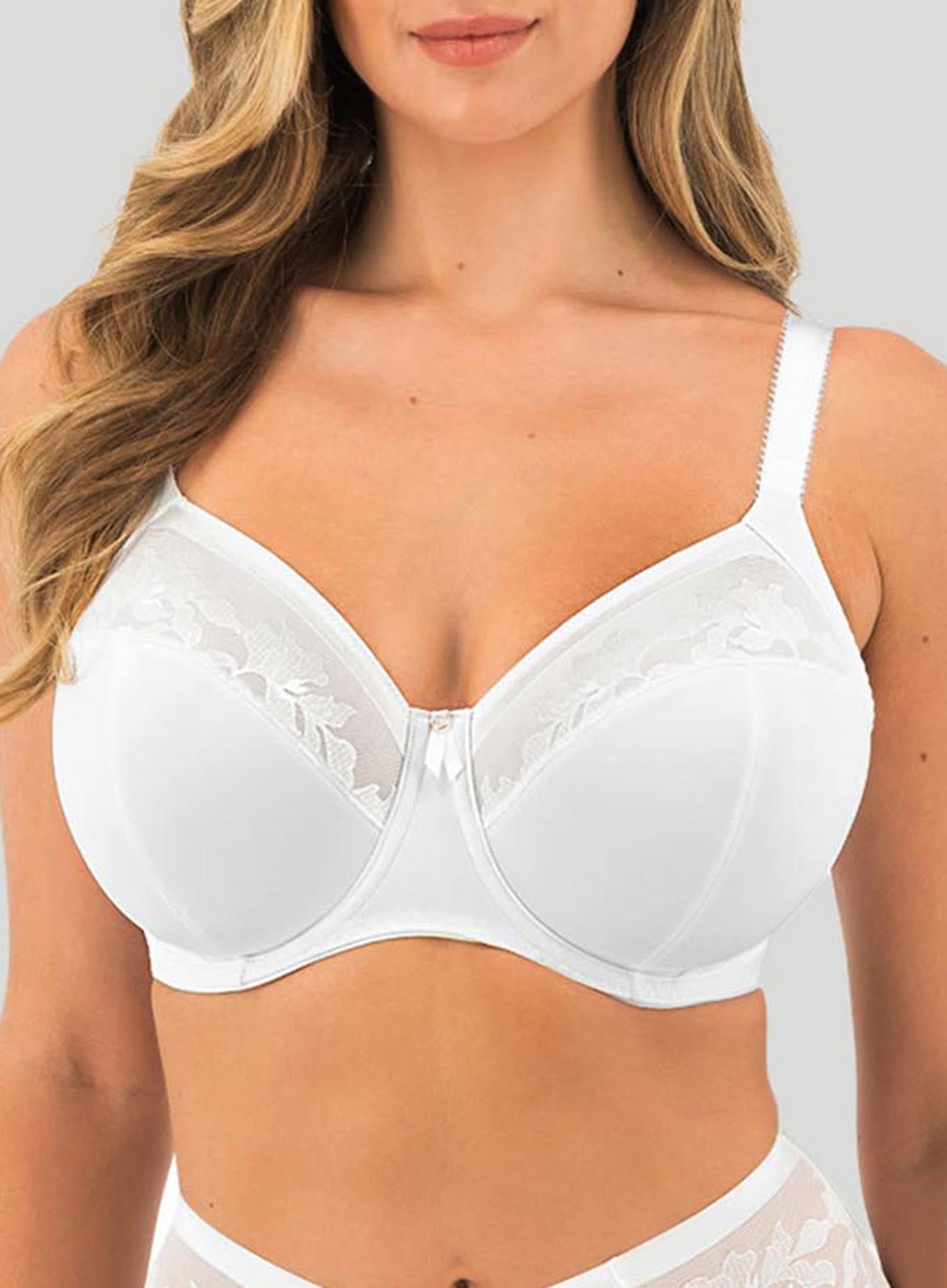 Illusion Full Cup Side Support Bra - Natural Beige